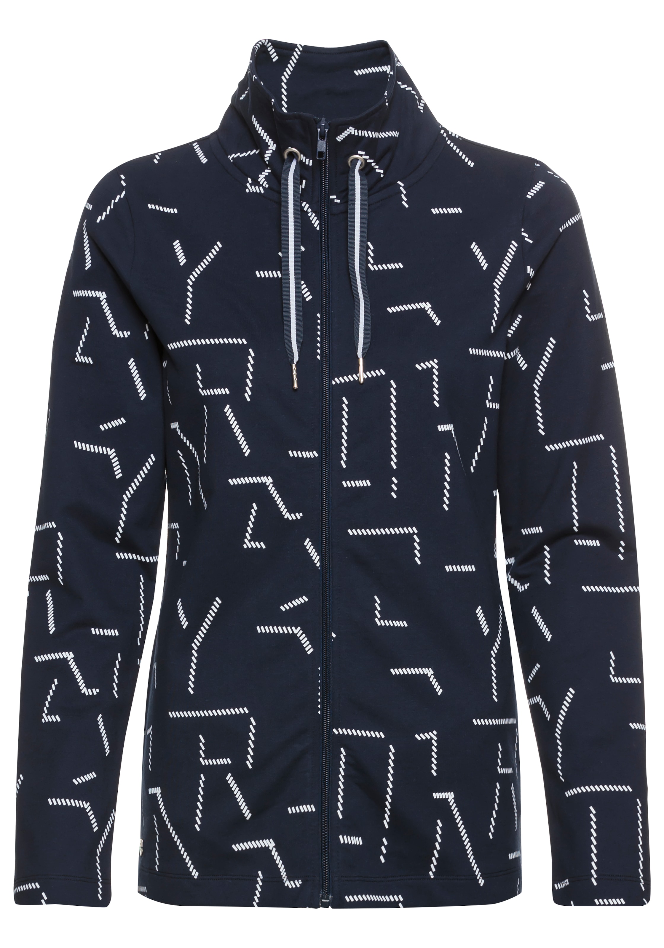 DELMAO Sweatjacke, mit Allover-Print - NEUE KOLLEKTiON