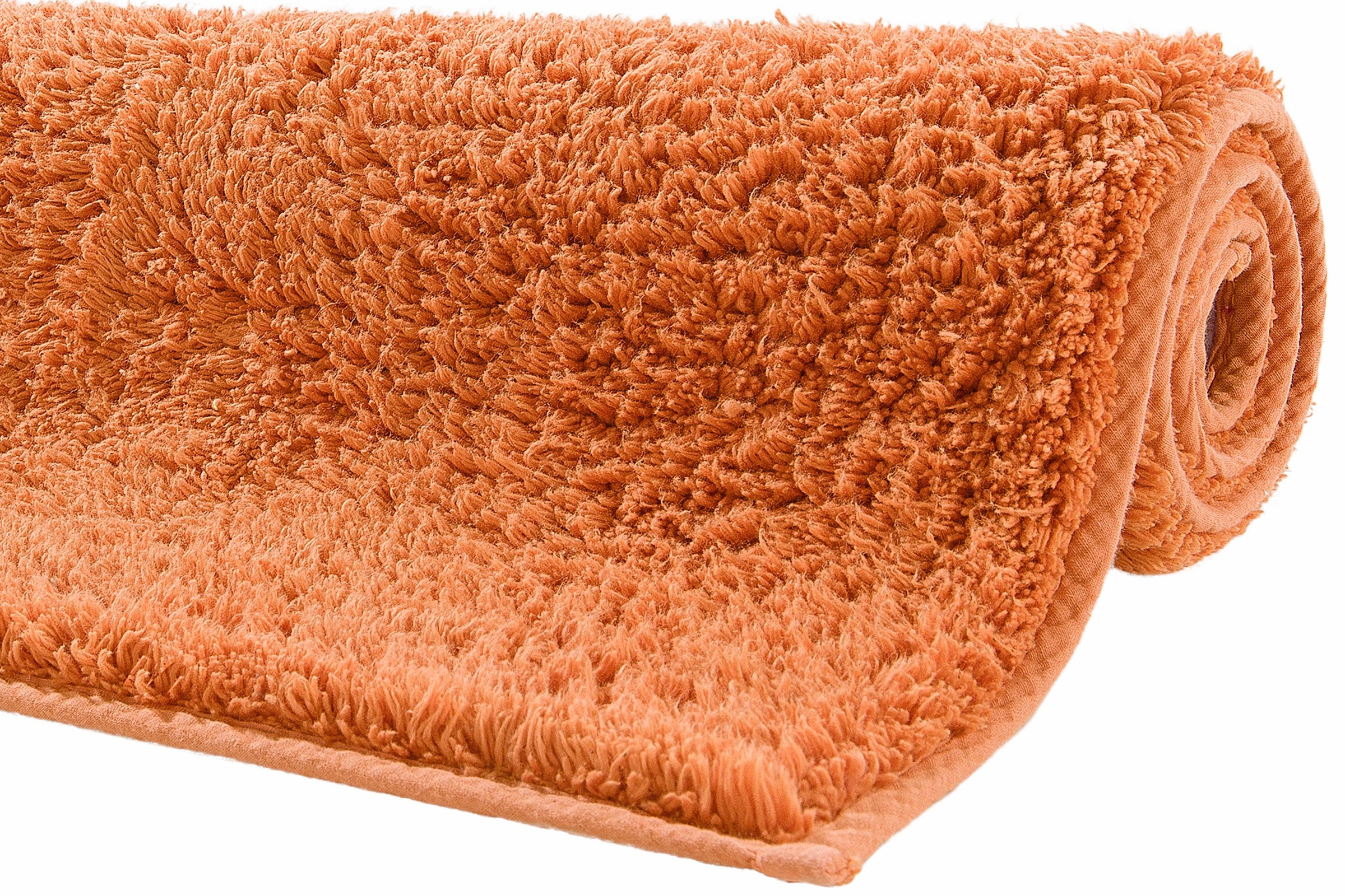 my home Badematte »Maren, Badvorleger, Badezimmer Teppich«, rutschhemmend beschichtet, fussbodenheizungsgeeignet, Bio-Baumwolle, Badteppich, Badematten auch als 3 teiliges Set