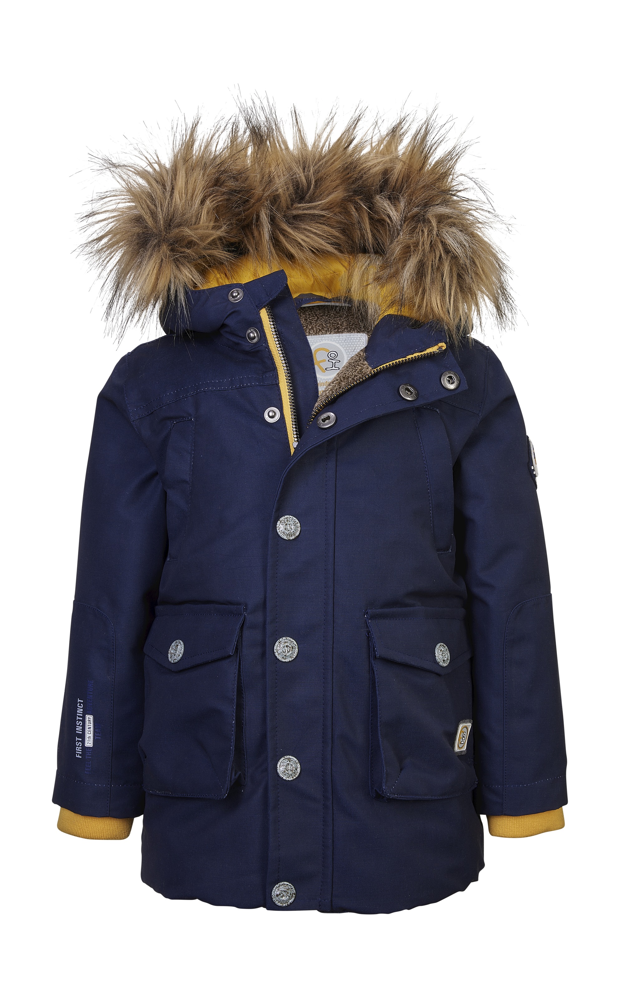first instinct by killtec Parka »FIW 8 MNS PRK« Wasserabweisender Parka mit Teddyfutter, abnehmbarem Kunstfell