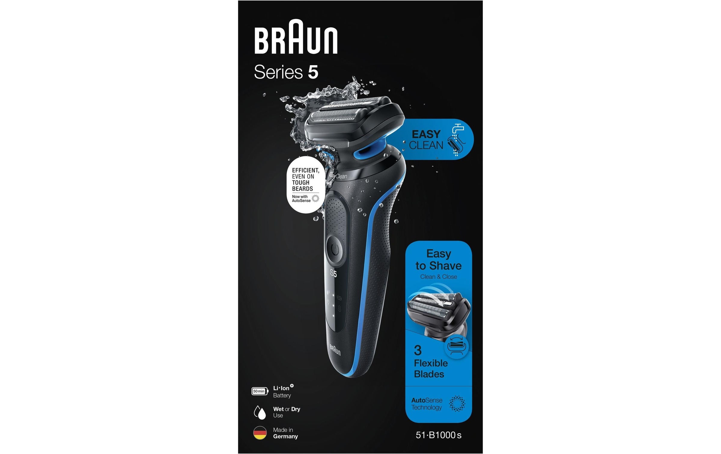 Braun Gesichtshaarrasierer »Braun Rasierer Series 5 51-B1000s«