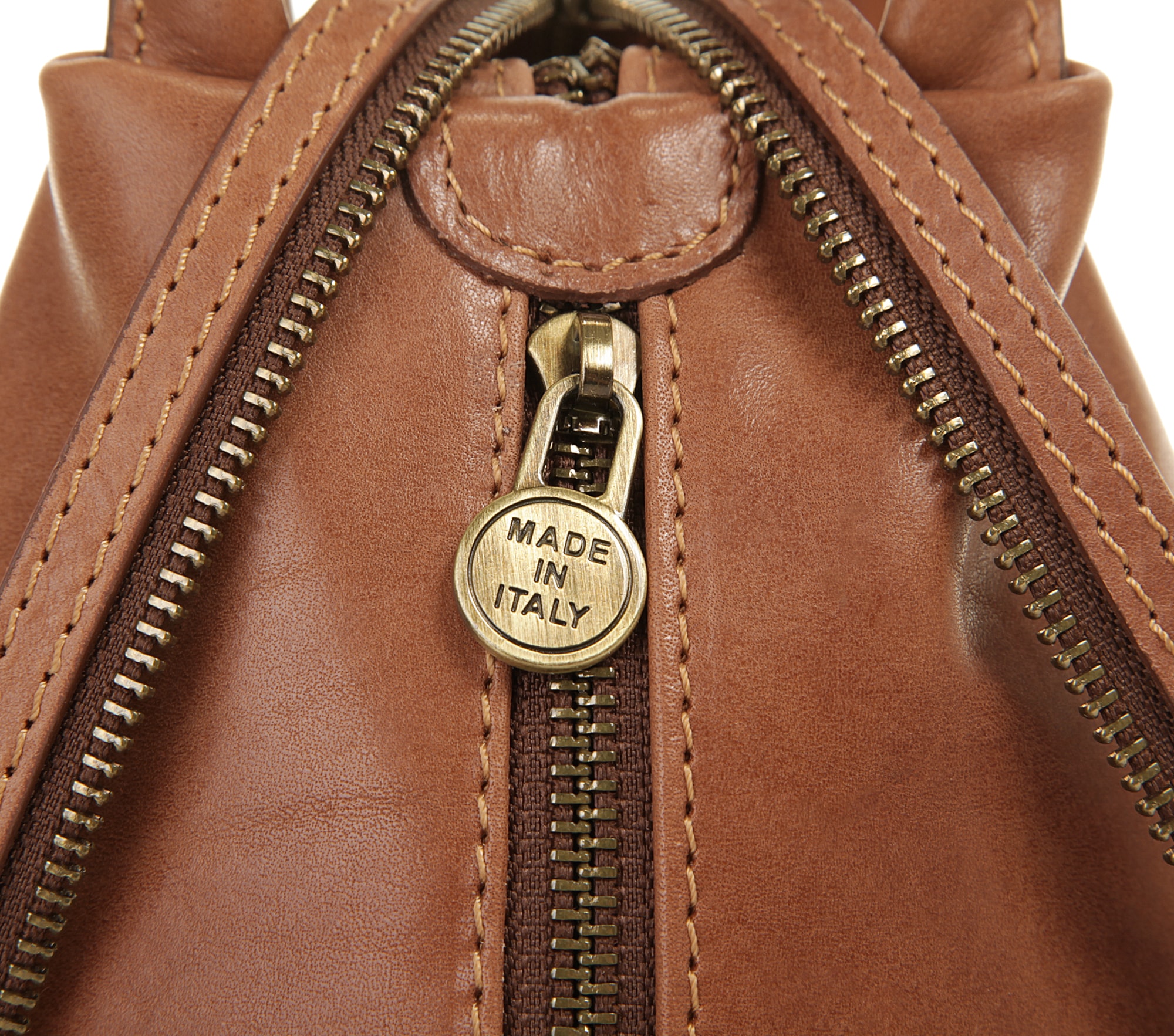 Piké Cityrucksack, echt Leder, Made in Italy