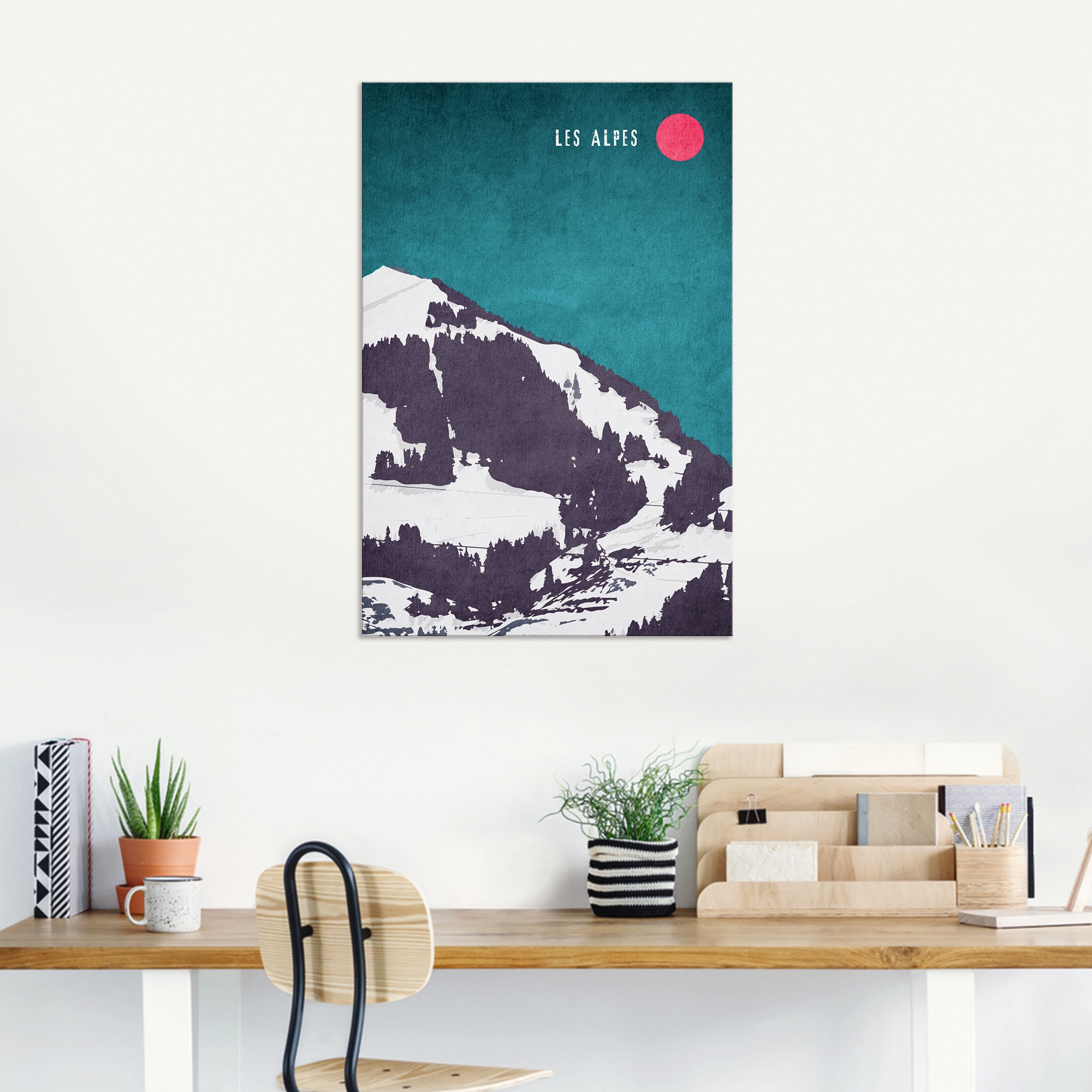 Artland Wandbild »Die Alpen«, Berge & Alpenbilder, (1 St.), als Alubild, Leinwandbild, Wandaufkleber oder Poster in versch. Grössen