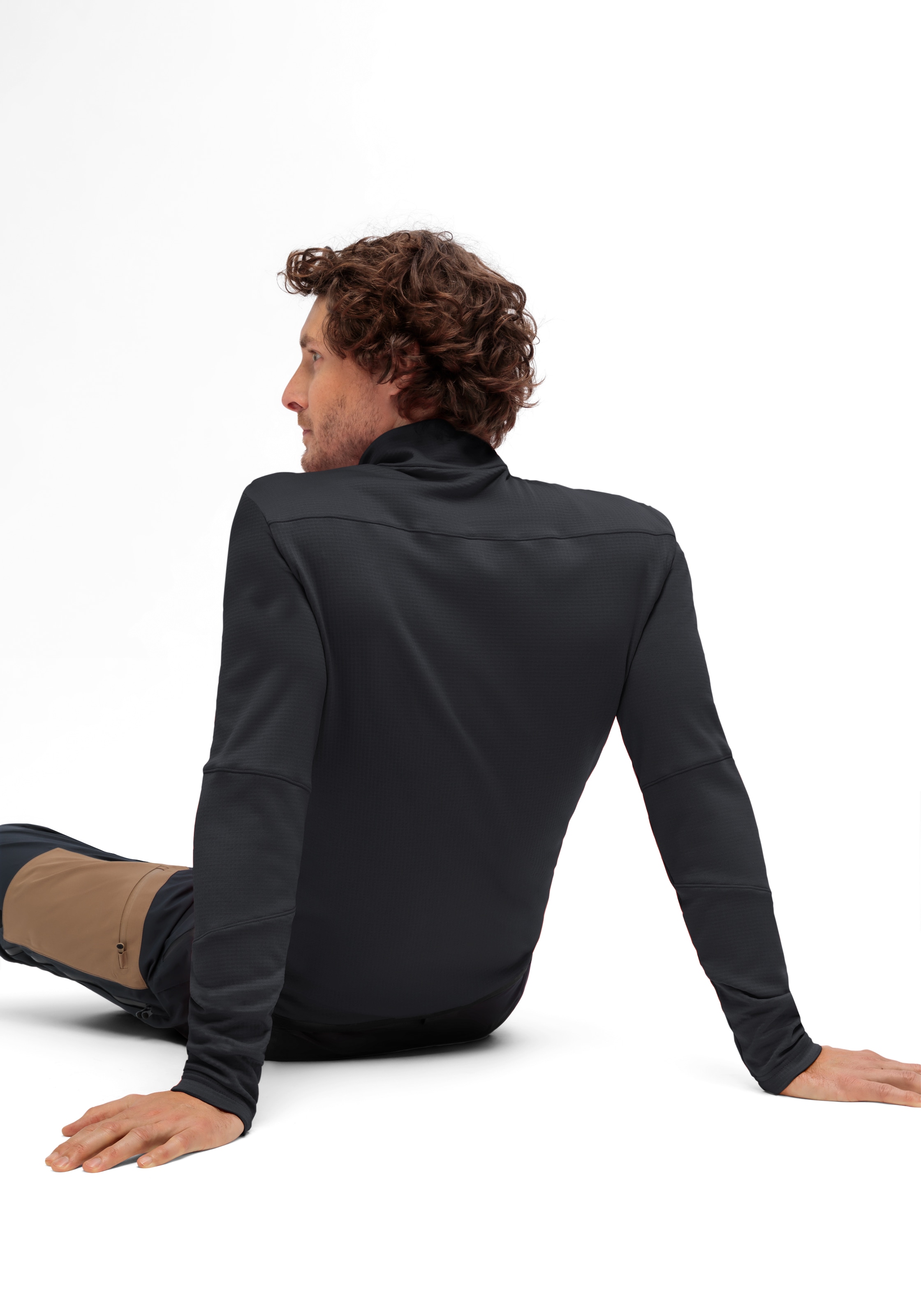 Maier Sports Fleecejacke »Sinaia M«, Herren Midlayer, atmungsaktiv und schnelltrocknend, Slim Fit