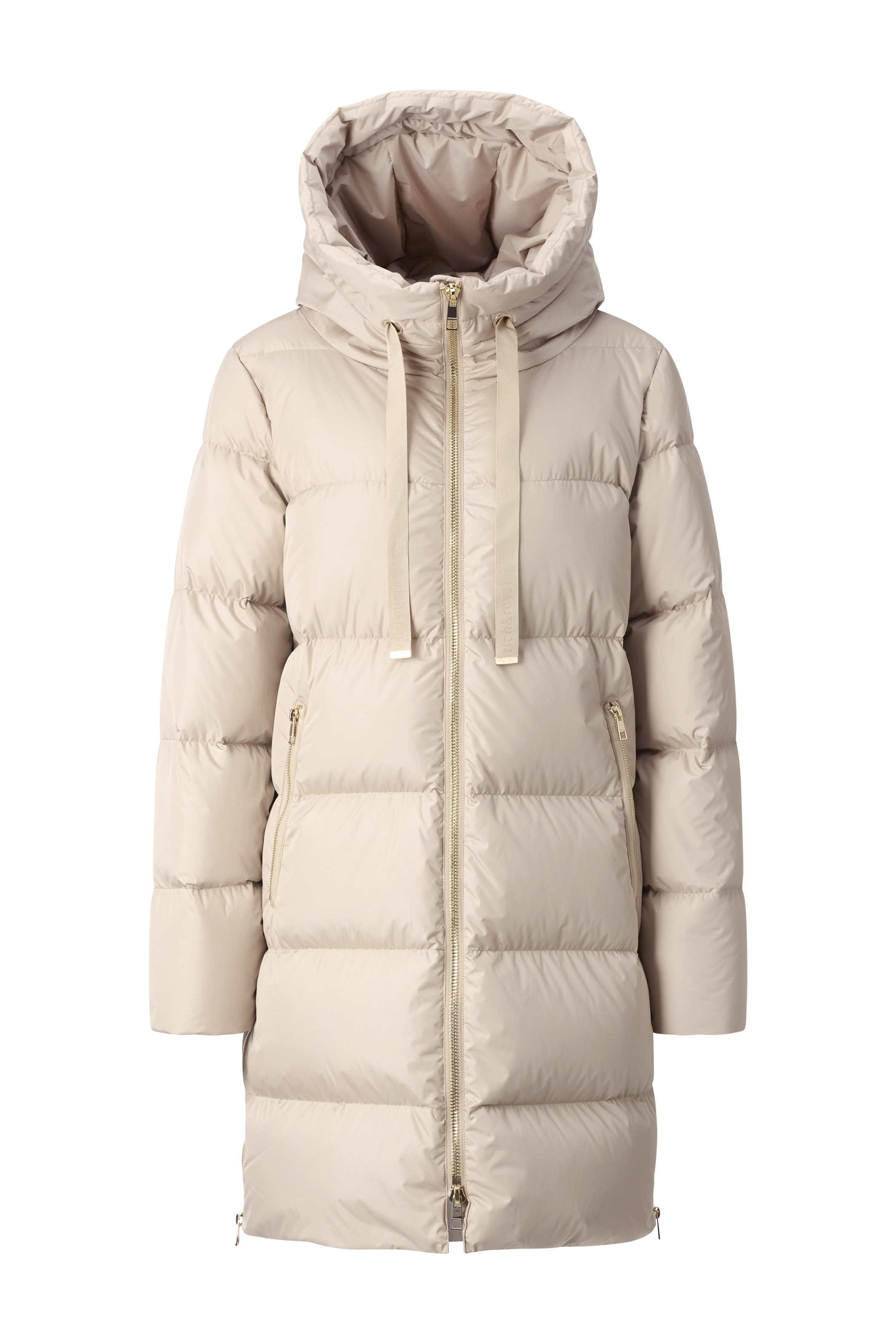 RICHROYAL Steppmantel, oversized, mit Reissverschlüssen an den Seiten, Wintermantel