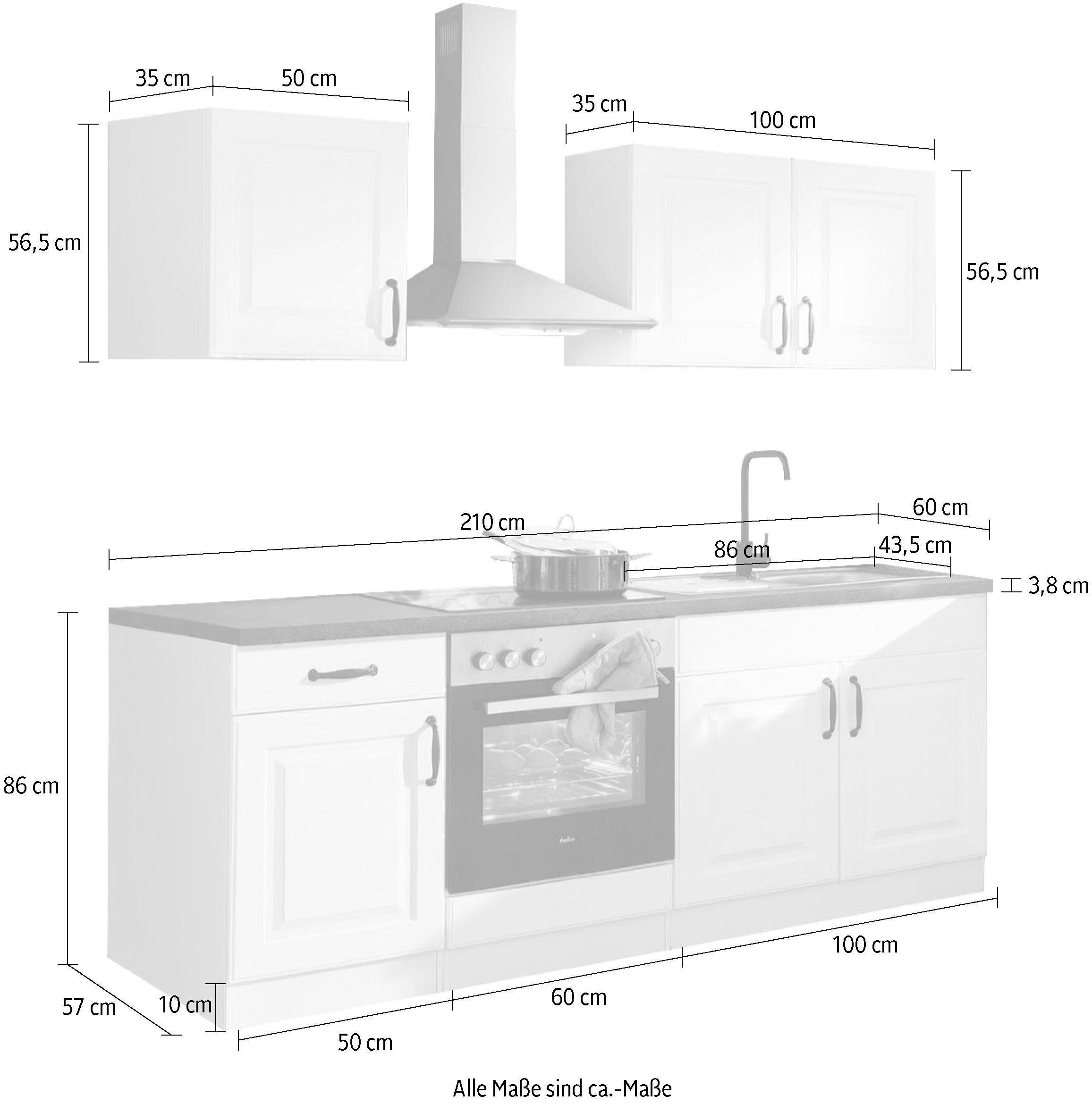 210 wiho Küchen Shop Breite cm »Erla«, ohne im Jelmoli-Online E-Geräte, ❤ Küchenzeile entdecken
