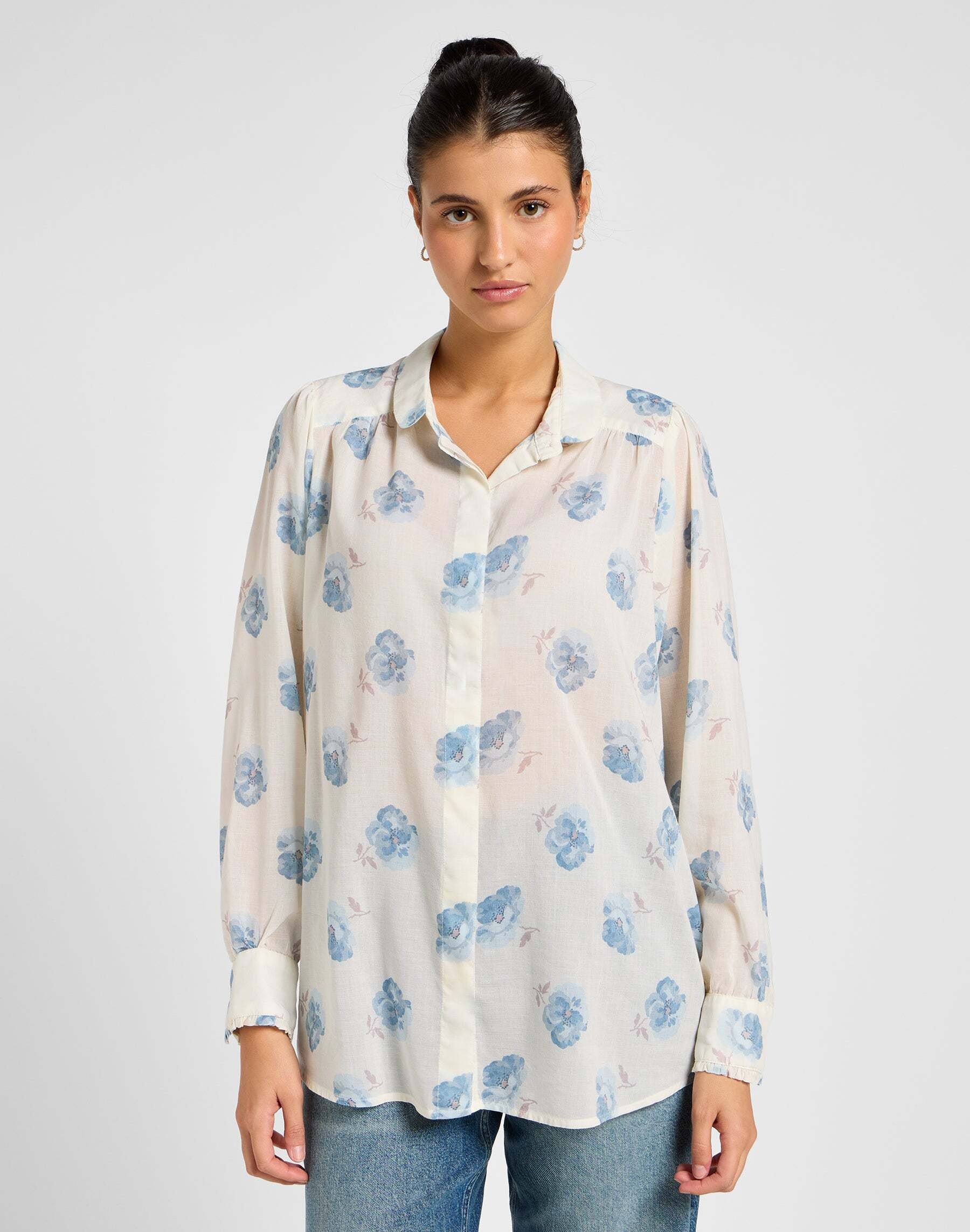 Langarmbluse »LEE Langarmbluse Shirred Blouse«