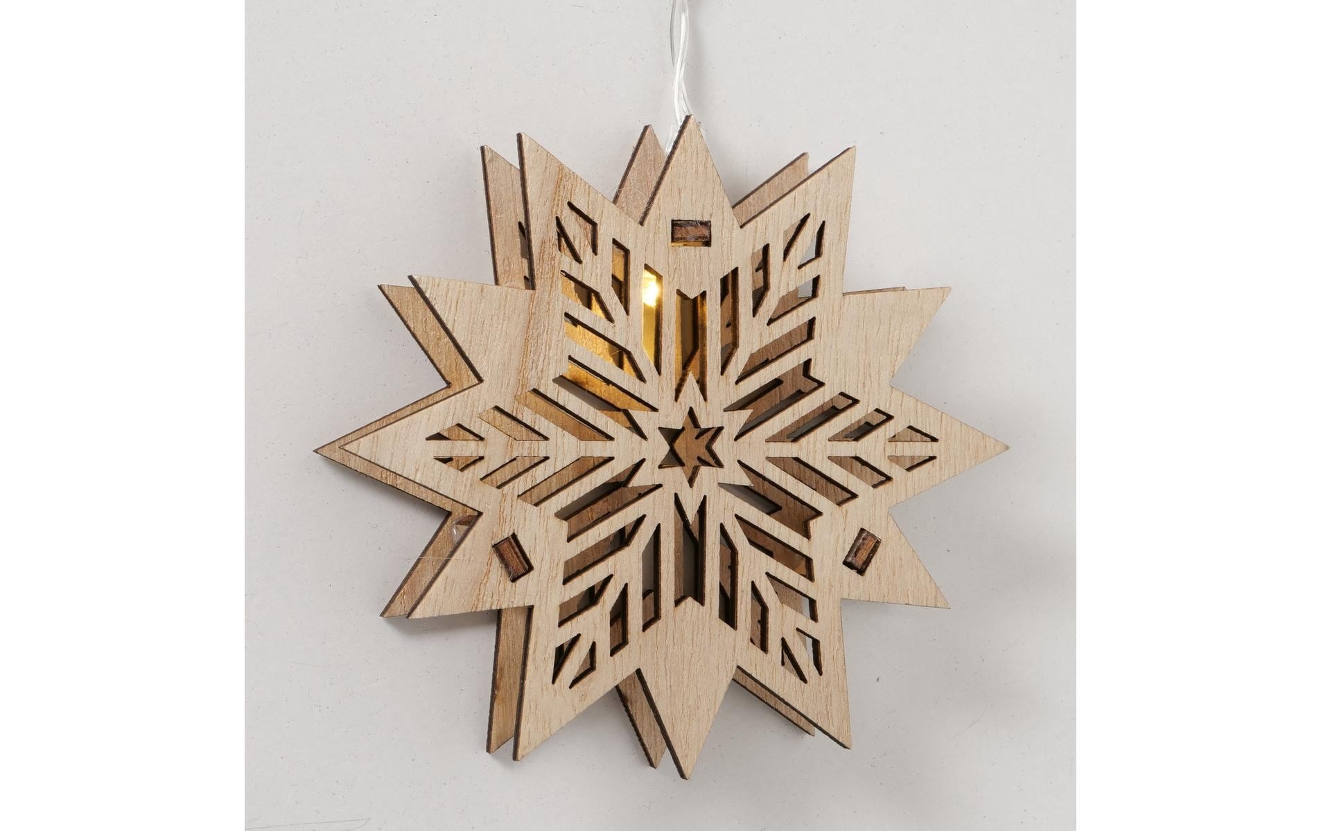 BOLTZE LED-Lichterkette »Deko Schneeflocken, 100 cm«