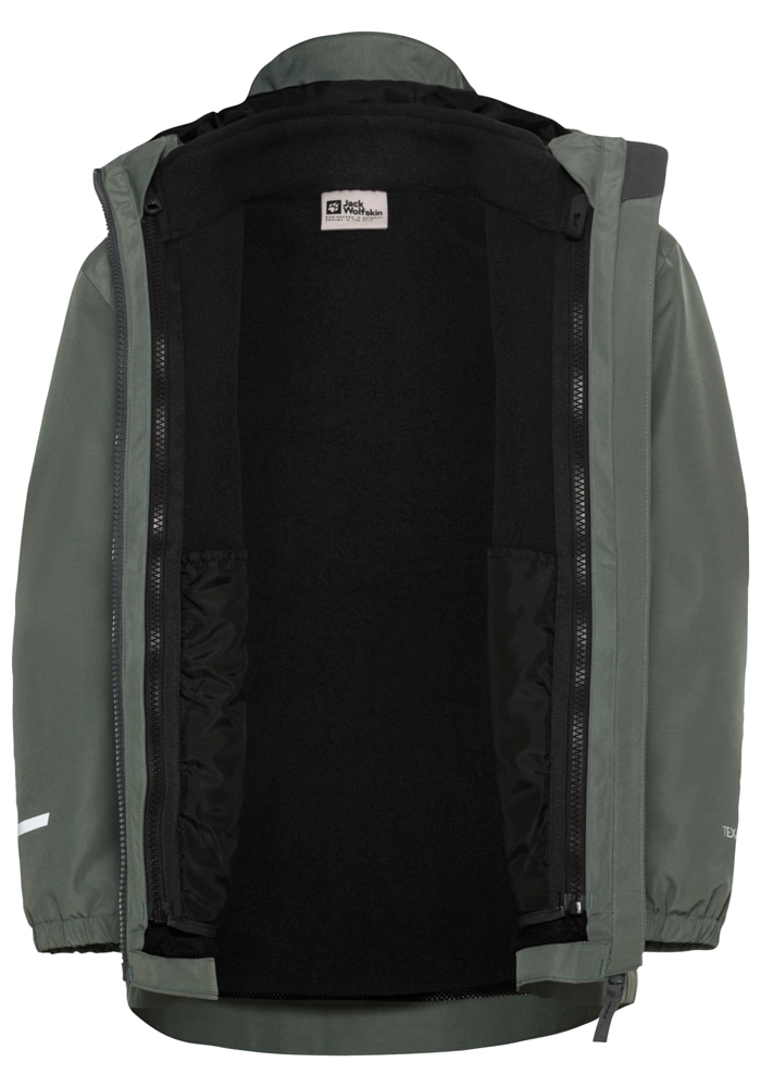 Jack Wolfskin 3-in-1-Funktionsjacke »ICELAND 3IN1 JACKET K«, mit Kapuze, 3in1, wasserdicht, Übergangsjacke