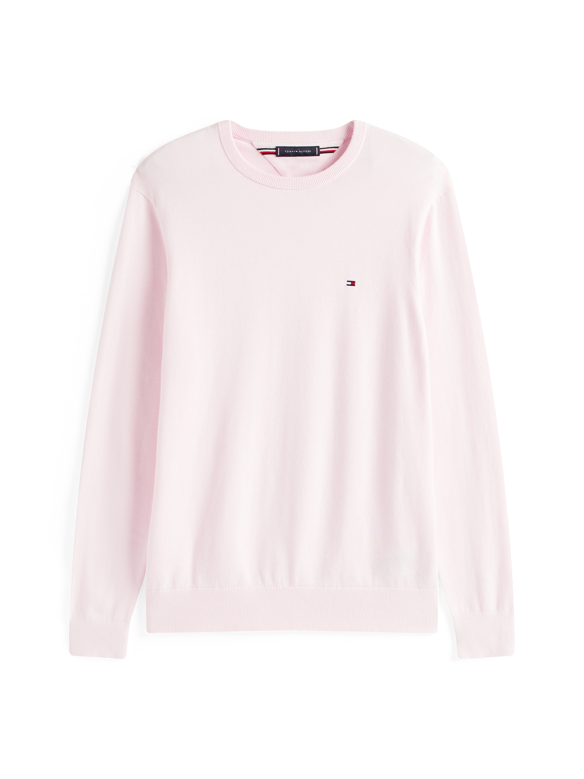 Tommy Hilfiger Rundhalspullover »ESSENTIAL COTTON CREW NECK«, 100% Baumwolle Crewneck Regular Fit Premium Mode