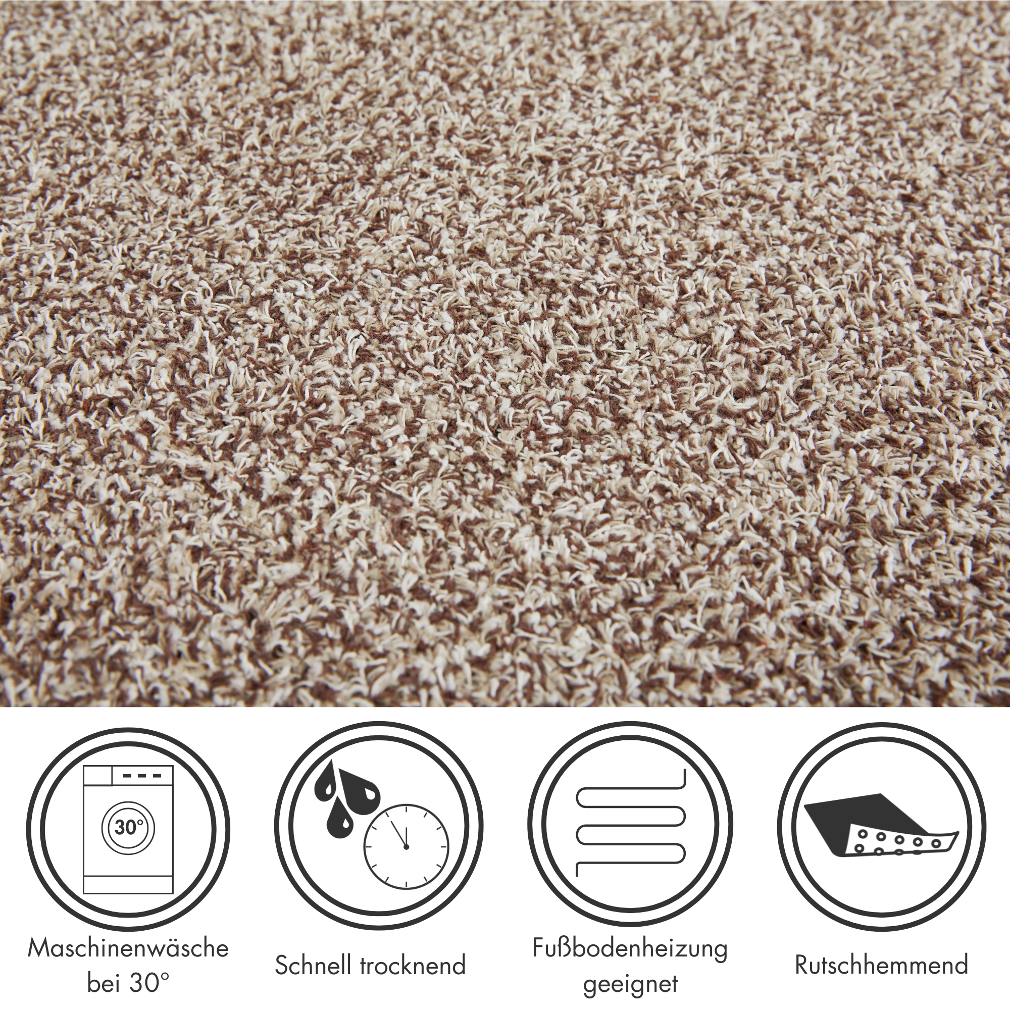 my home Fussmatte »Sydney, Made in Netherlands«, rechteckig, 6 mm Höhe, Schmutzfangmatte, melierte Optik, rutschhemmend, für In- und Outdoor