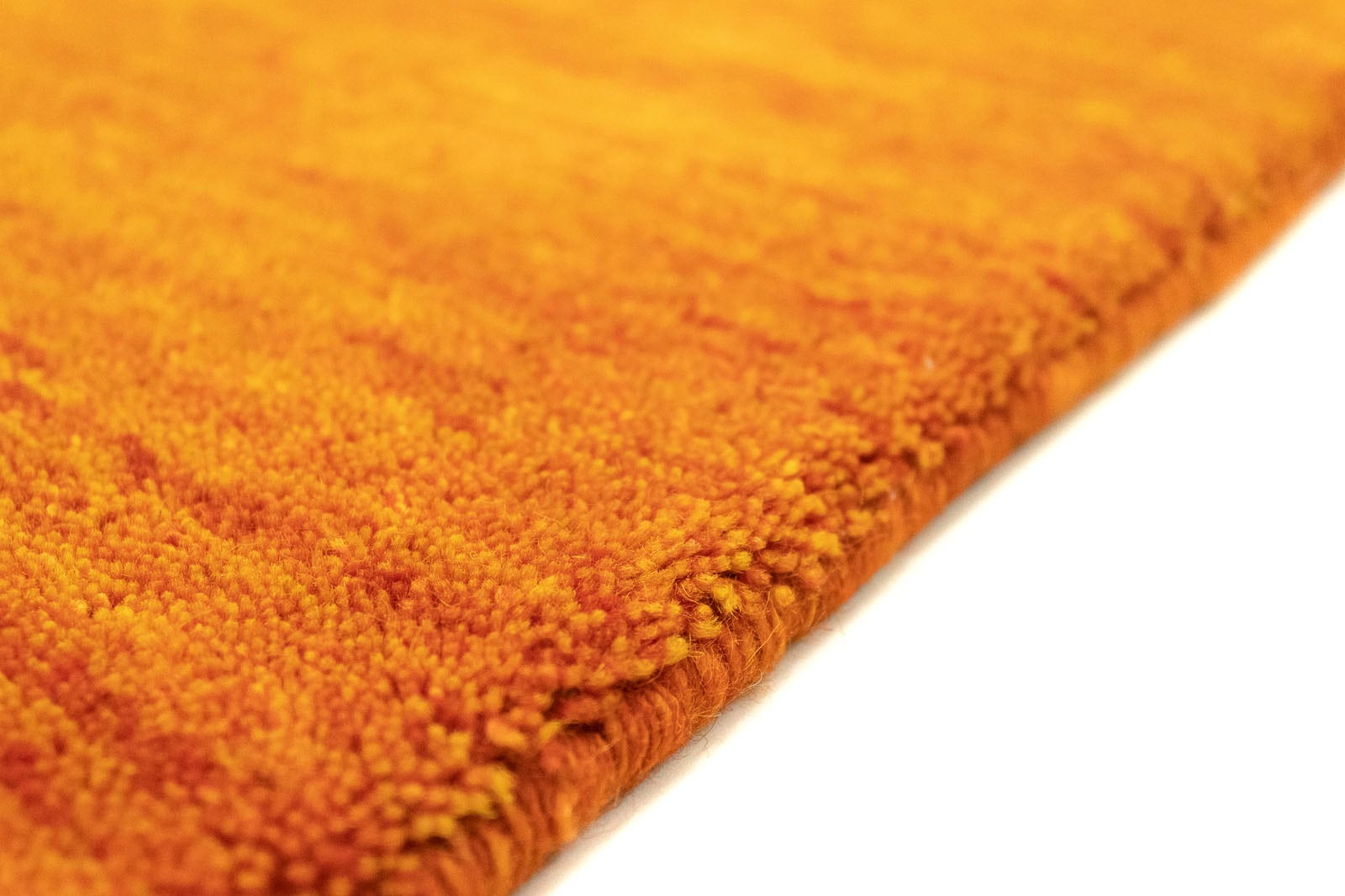 morgenland Wollteppich »Gabbeh Teppich handgewebt orange«, quadratisch, 8 mm Höhe, Kurzflor