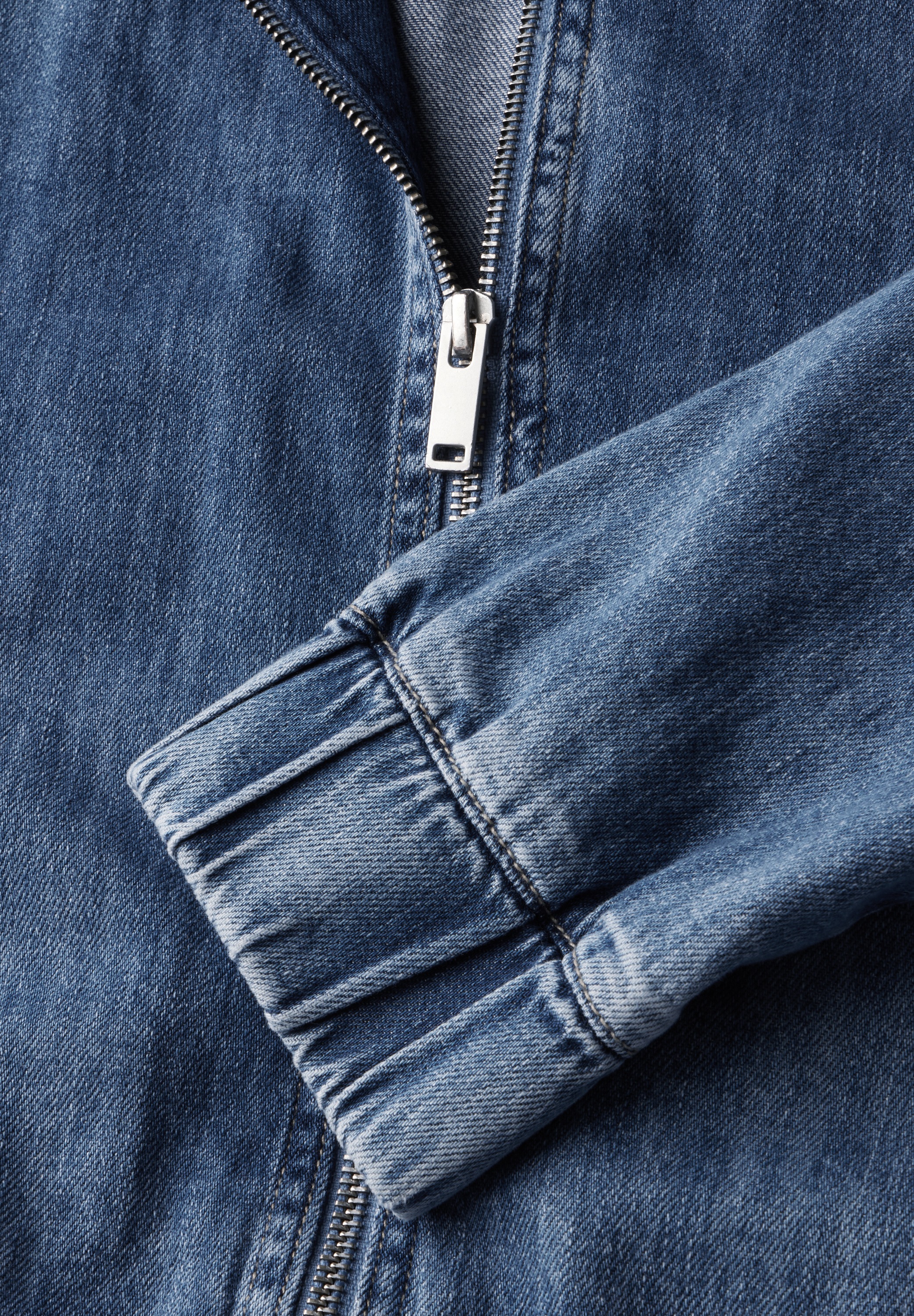 STREET ONE Blouson, ohne Kapuze, Denim, mit Reissverschluss