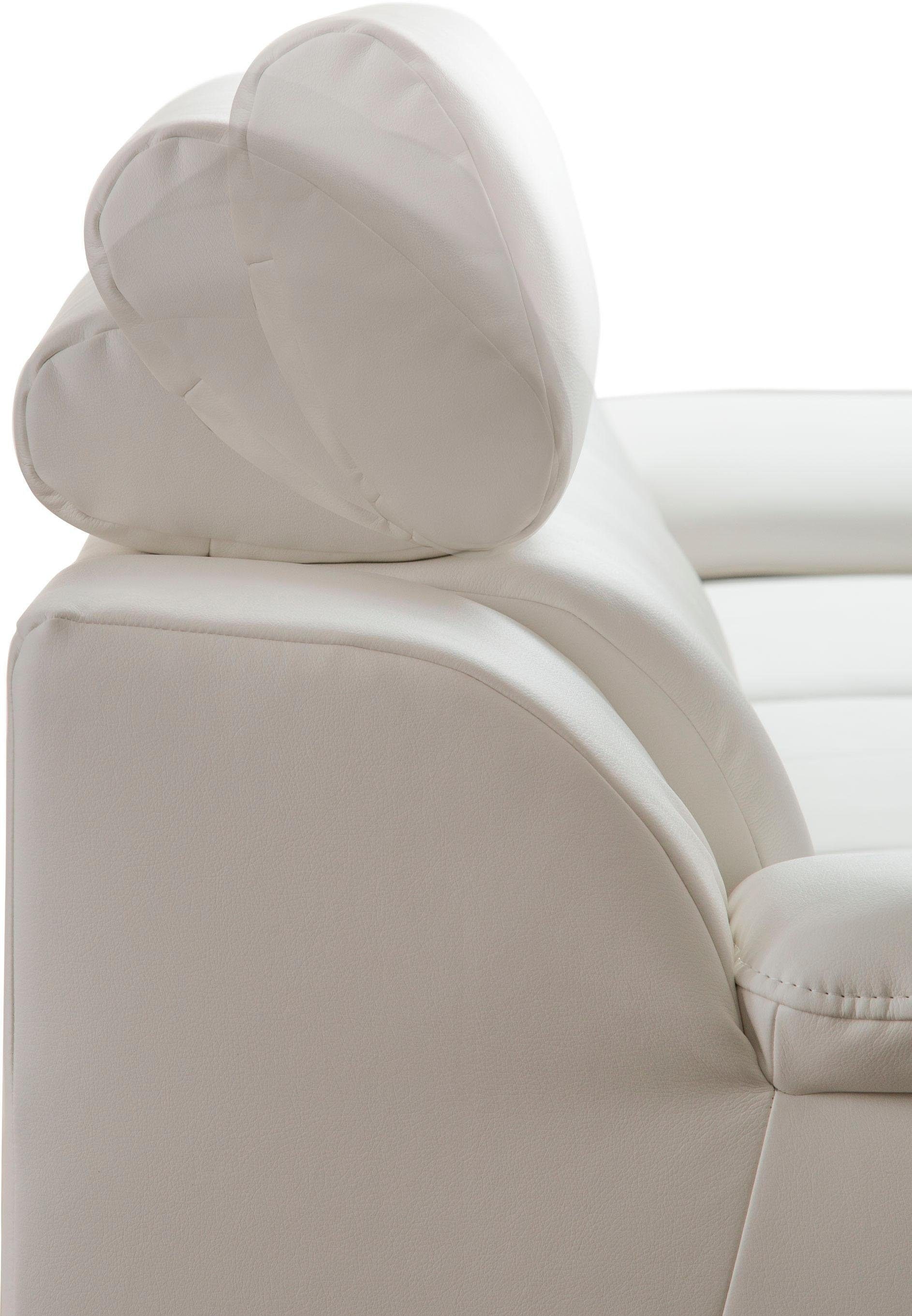 sit&more Ecksofa »Andiamo L-Form«, wahlweise mit Bettfunktion, inklusive Kopfteilverstellung