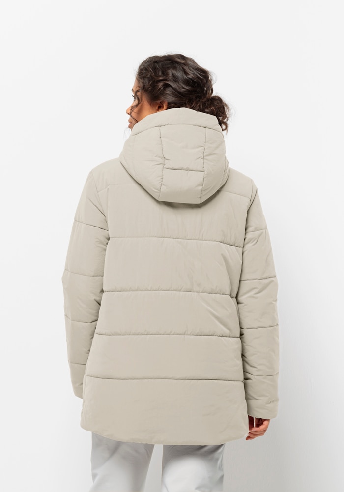 Jack Wolfskin Funktionsjacke »KAROLINGER LONG JKT W«, mit Kapuze