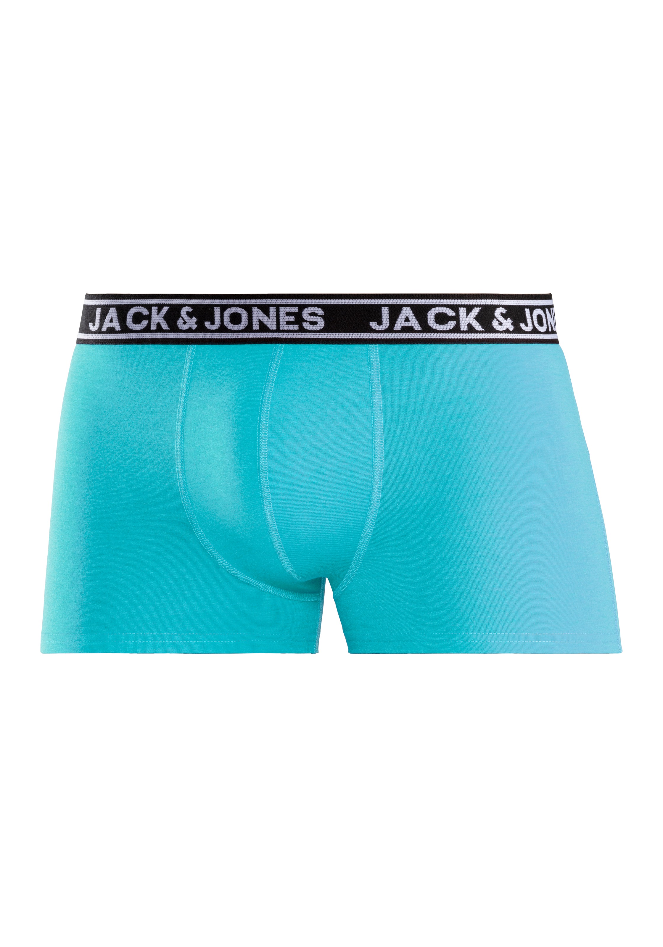 Jack & Jones Trunk »JACCRISP im 6er Pack mit Logobund und Stretchkomfort«, (Packung, 6 St.), unifarben mit Farbeinsatz, modisch, eng anliegend, Baumwollmischung