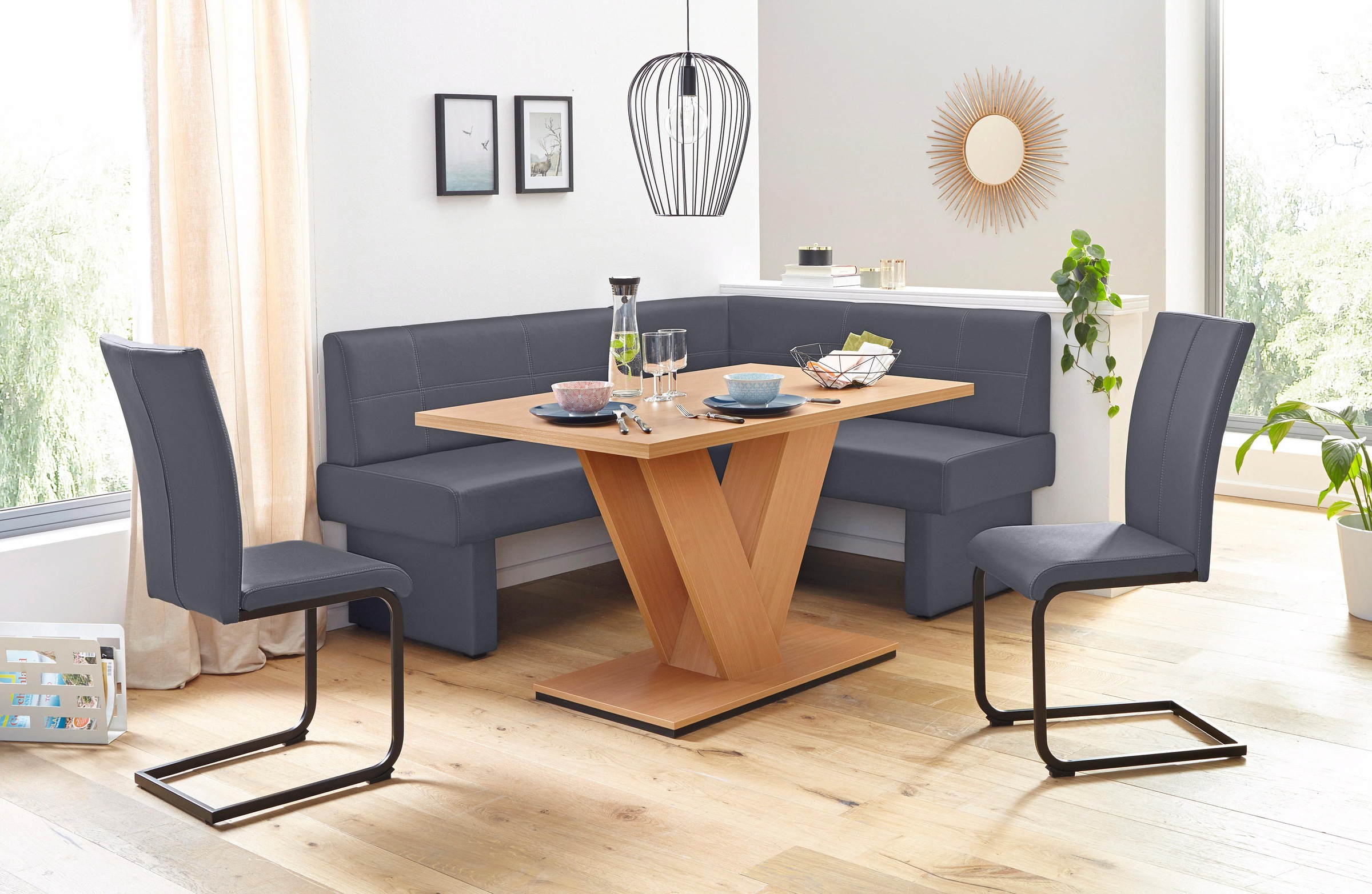 Home affaire Freischwinger »Nils«, (Set), | belastbar im St., Kg, Metall Schwarz kaufen Chrom-Look online Gestell 120 oder Jelmoli-Versand Kunstleder, Stuhl 2 bis