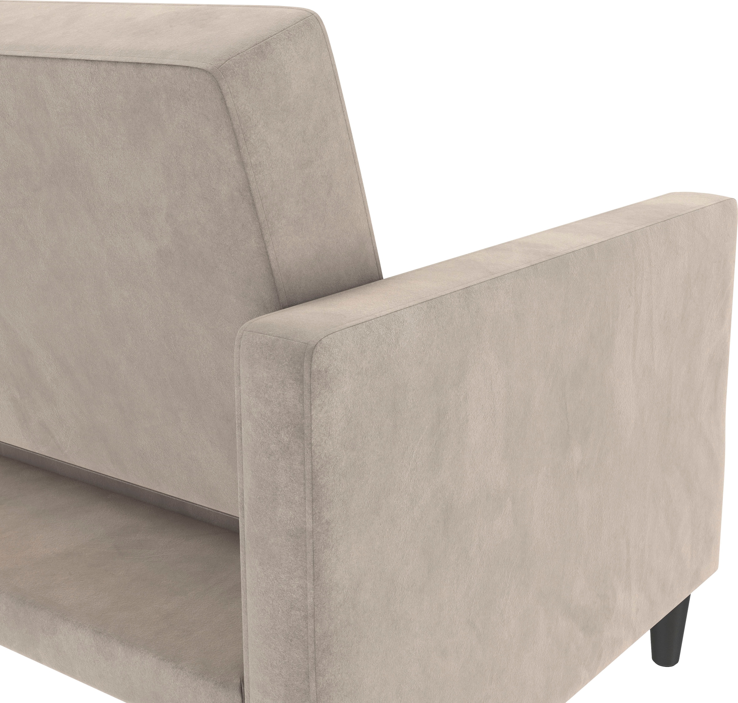 Dorel Home 3-Sitzer »Hartford II«, Bettfunktion, Rückenlehne 2-teilig, 3-fach verstellbar, Sitzhöhe 43 cm