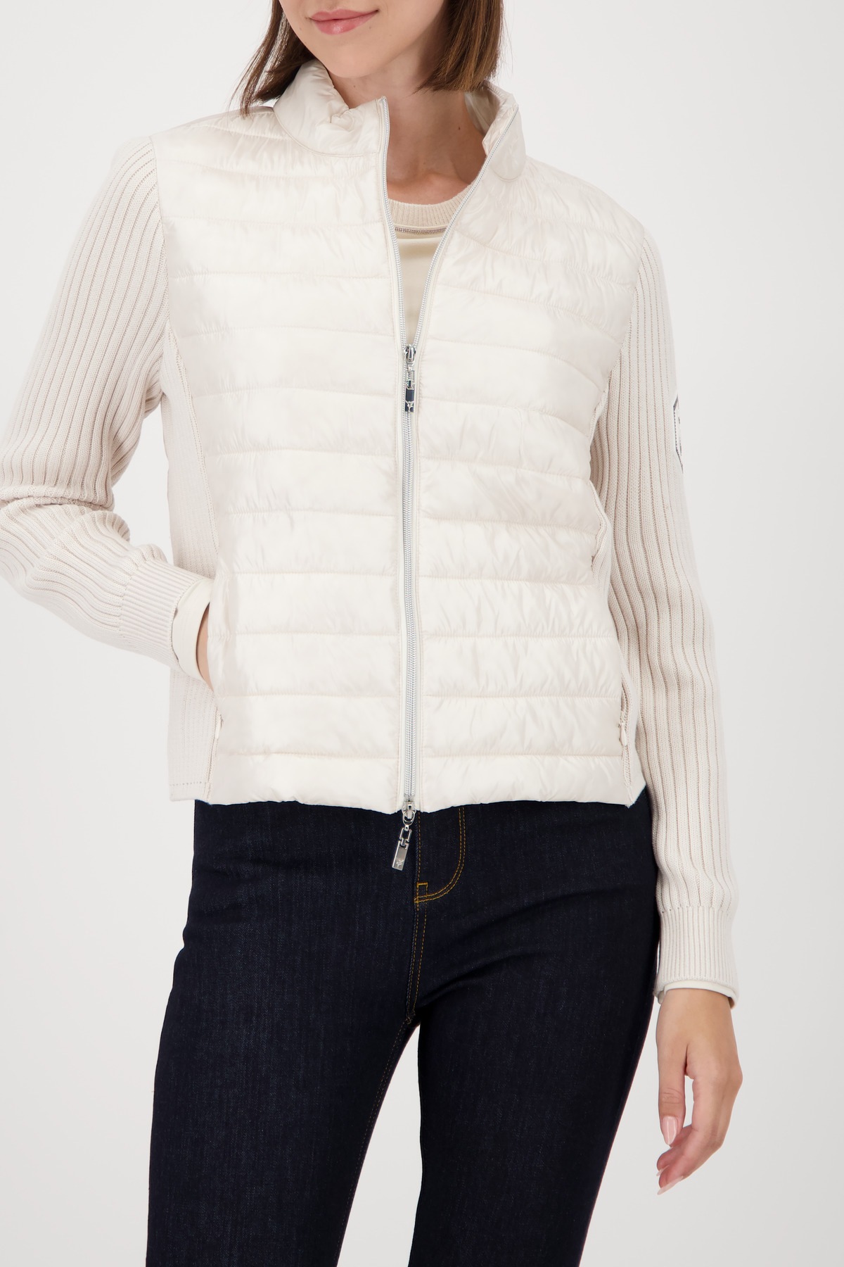 Monari Steppjacke ohne Kapuze Regular fit mit Stehkragen