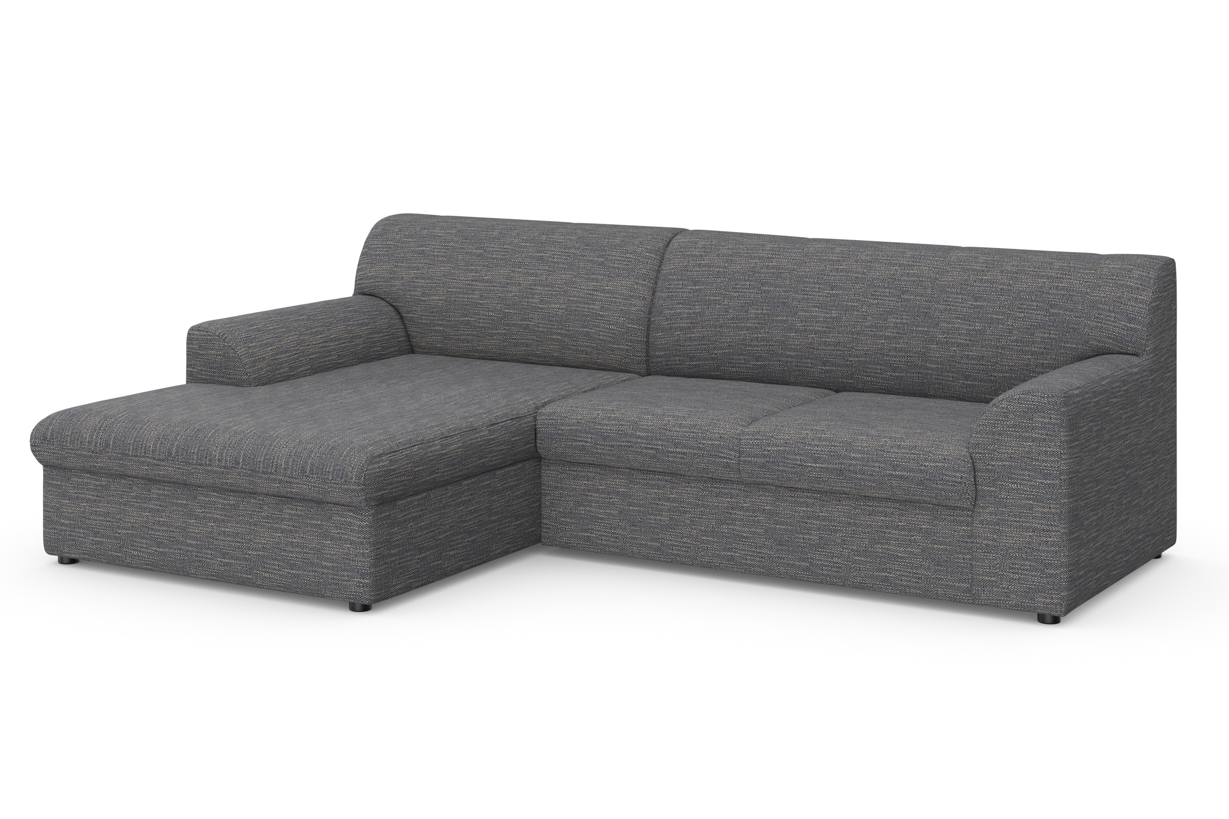 DOMO collection Ecksofa »Topper, elegant und zeitlos, kompaktes Stellmass 245/155cm, L-Form«, mit Recamiere, wahlweise mit Schlaffunktion