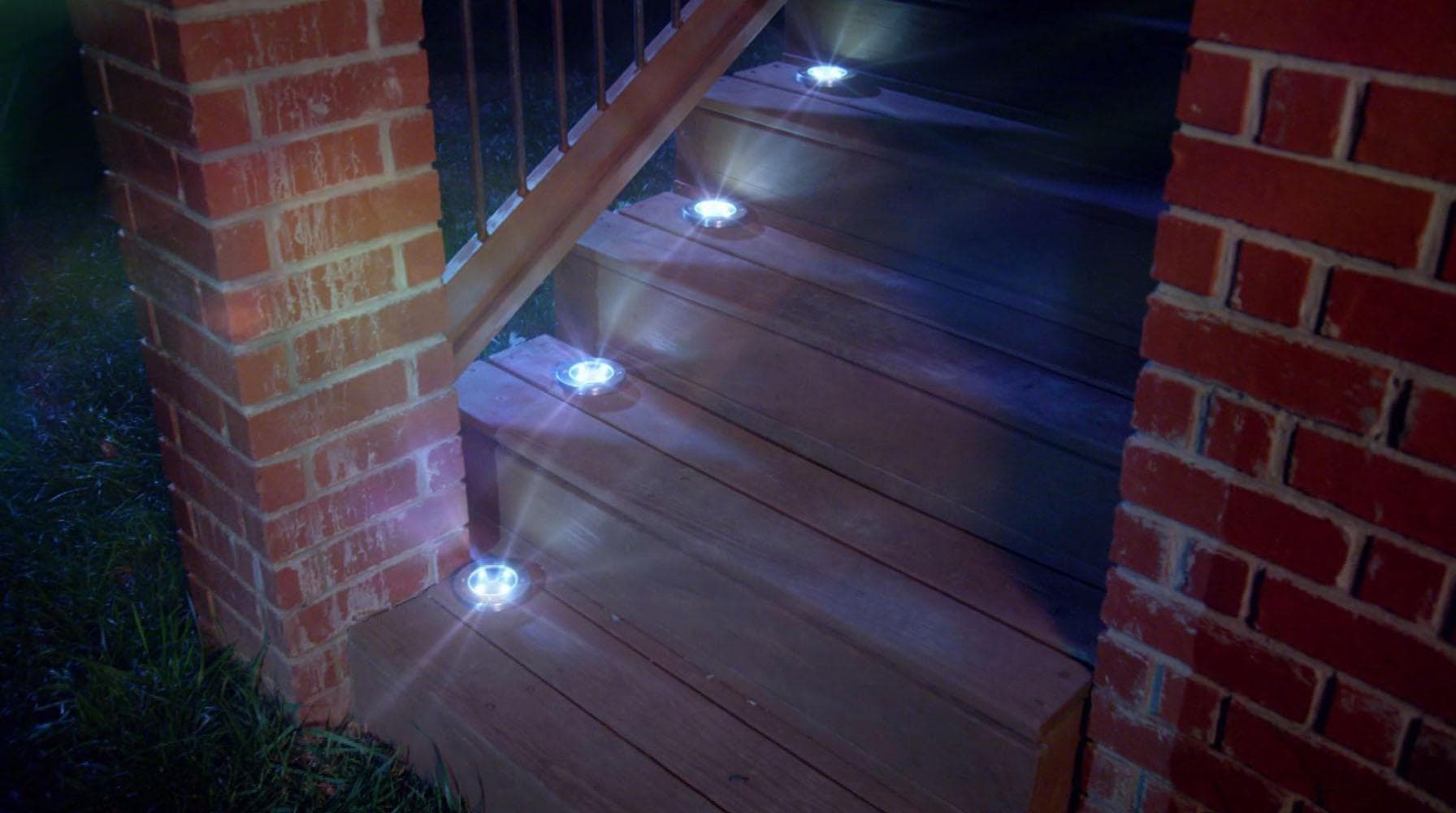 MediaShop LED Gartenleuchte »DISK LIGHTS«, Leuchtmittel LED-Board | LED fest integriert, Set mit 8 Stück
