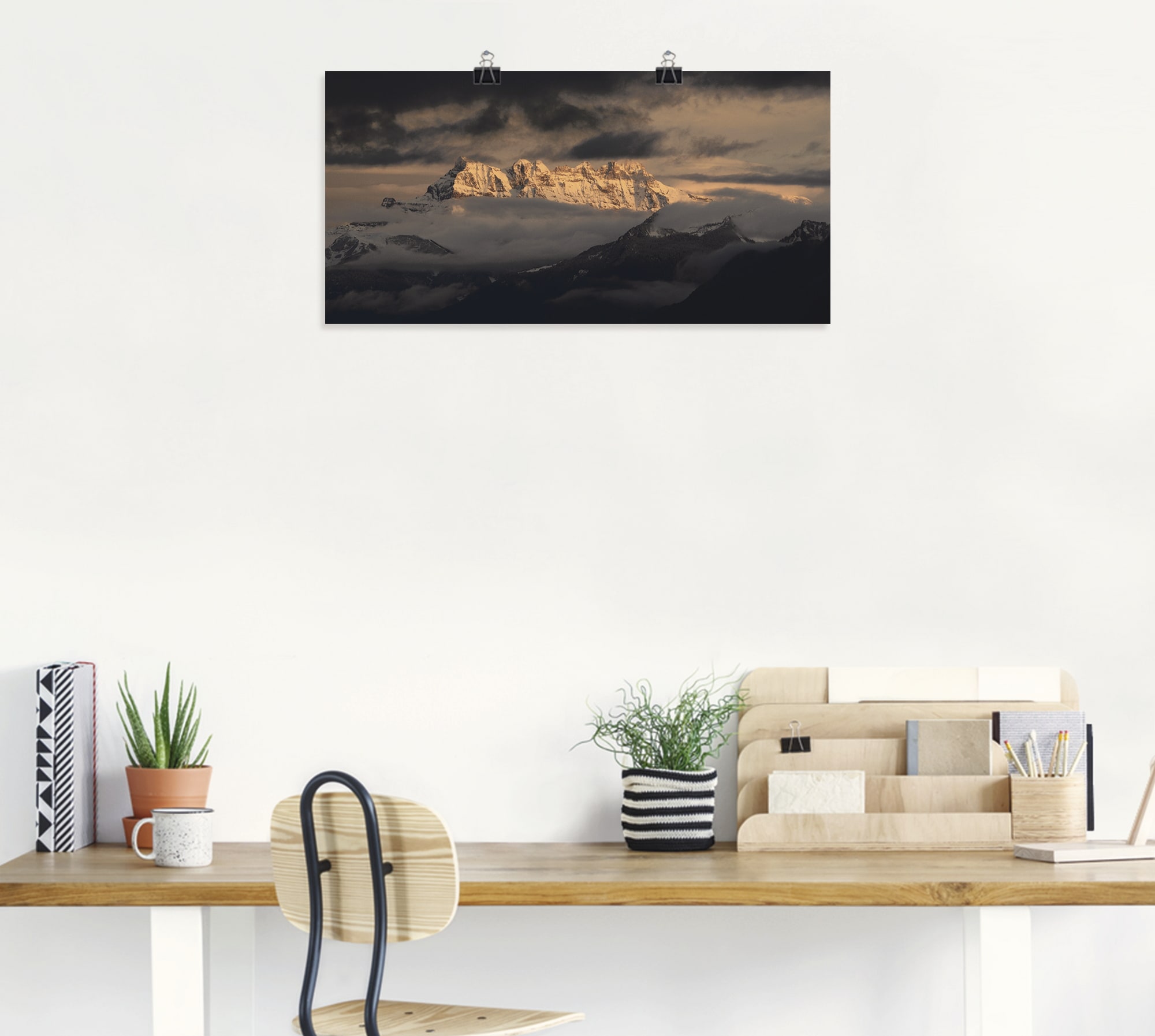 Artland Wandbild »Dents du Midi, Schweizer Berge«, Berge, (1 St.), als Leinwandbild, Poster in verschied. Grössen