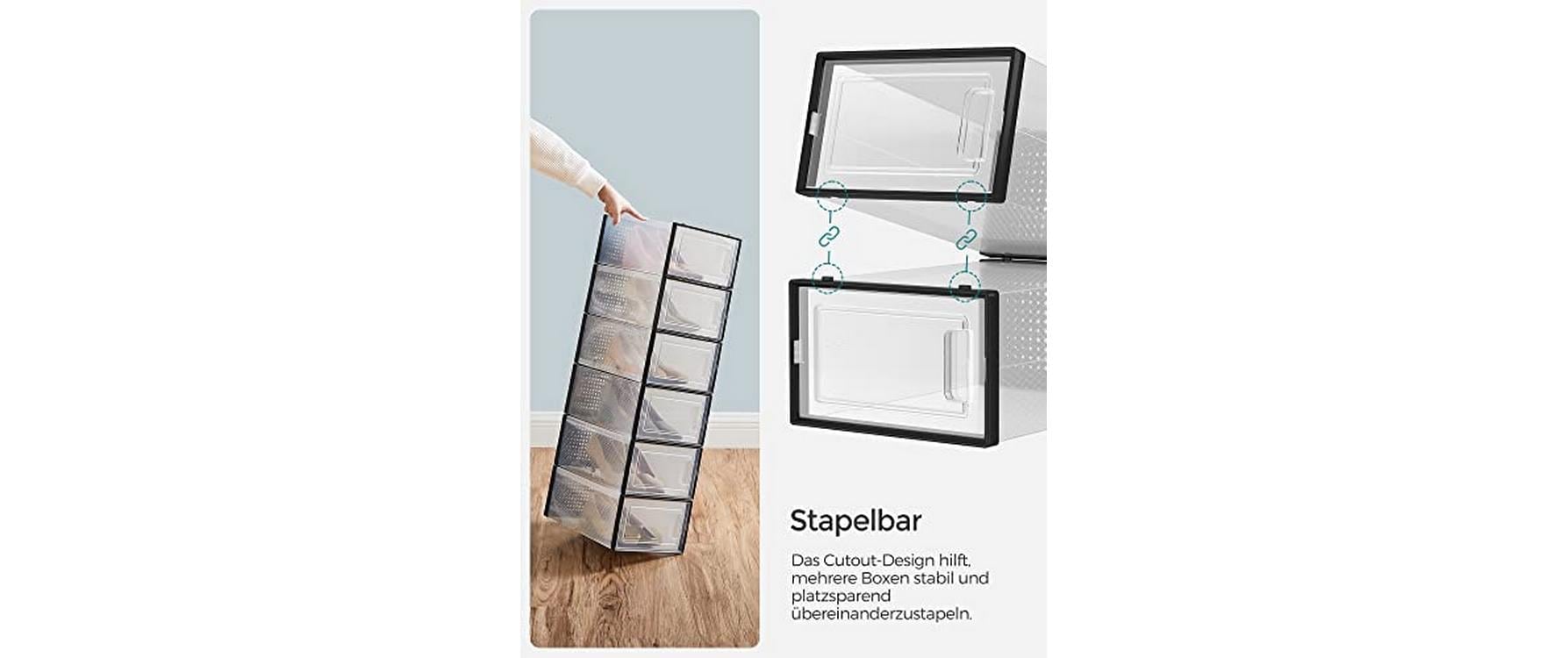 SONGMICS Schuhschrank »stapelbar 18-er Set«