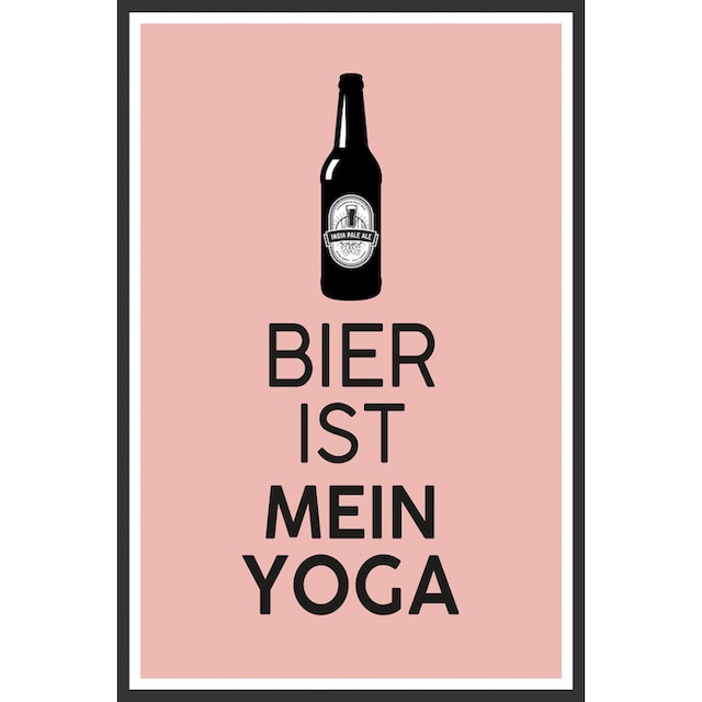 ❤ queence Metallbild »Bier Yoga«, Sprüche, (1 St.) entdecken im  Jelmoli-Online Shop