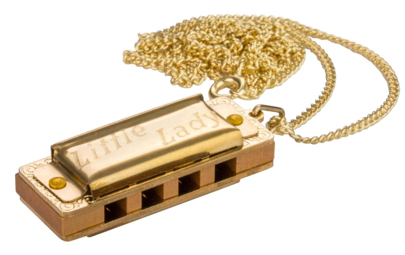  Mundharmonika »Hohner Miniature Little Gold Halskette – C-Dur«