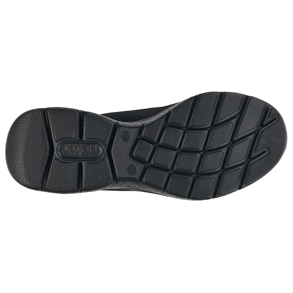 Rieker Slip-On Sneaker, Trekking Schuh, Freizeitschuh, Slipper mit einfachem Schnellverschluss