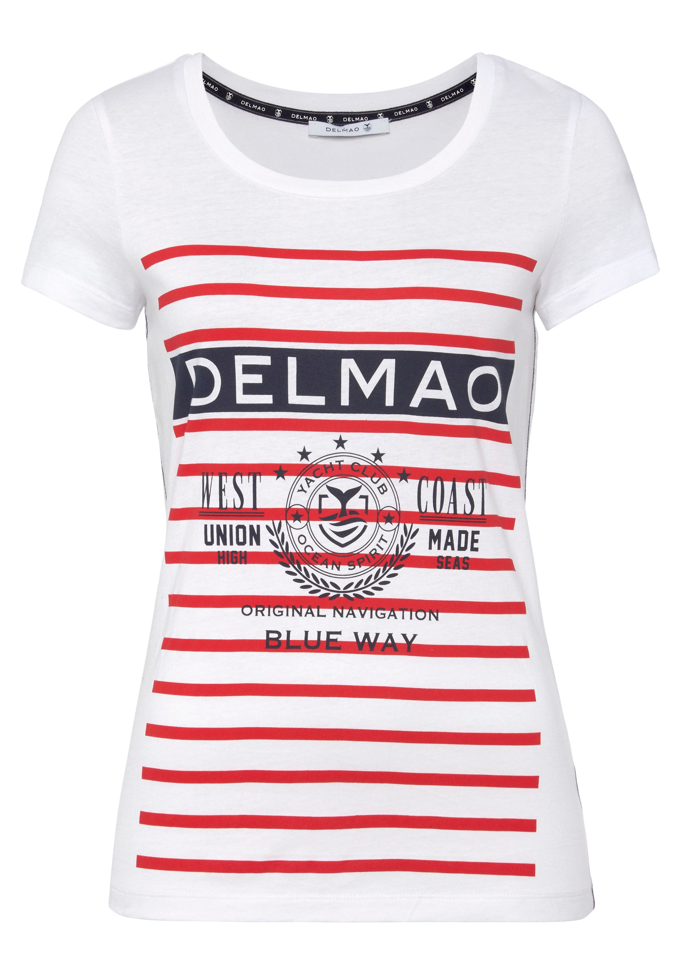 DELMAO Print-Shirt, mit sportivem grossen MARKE! - shoppen online bei Schweiz Marken-Logodruck NEUE Jelmoli-Versand