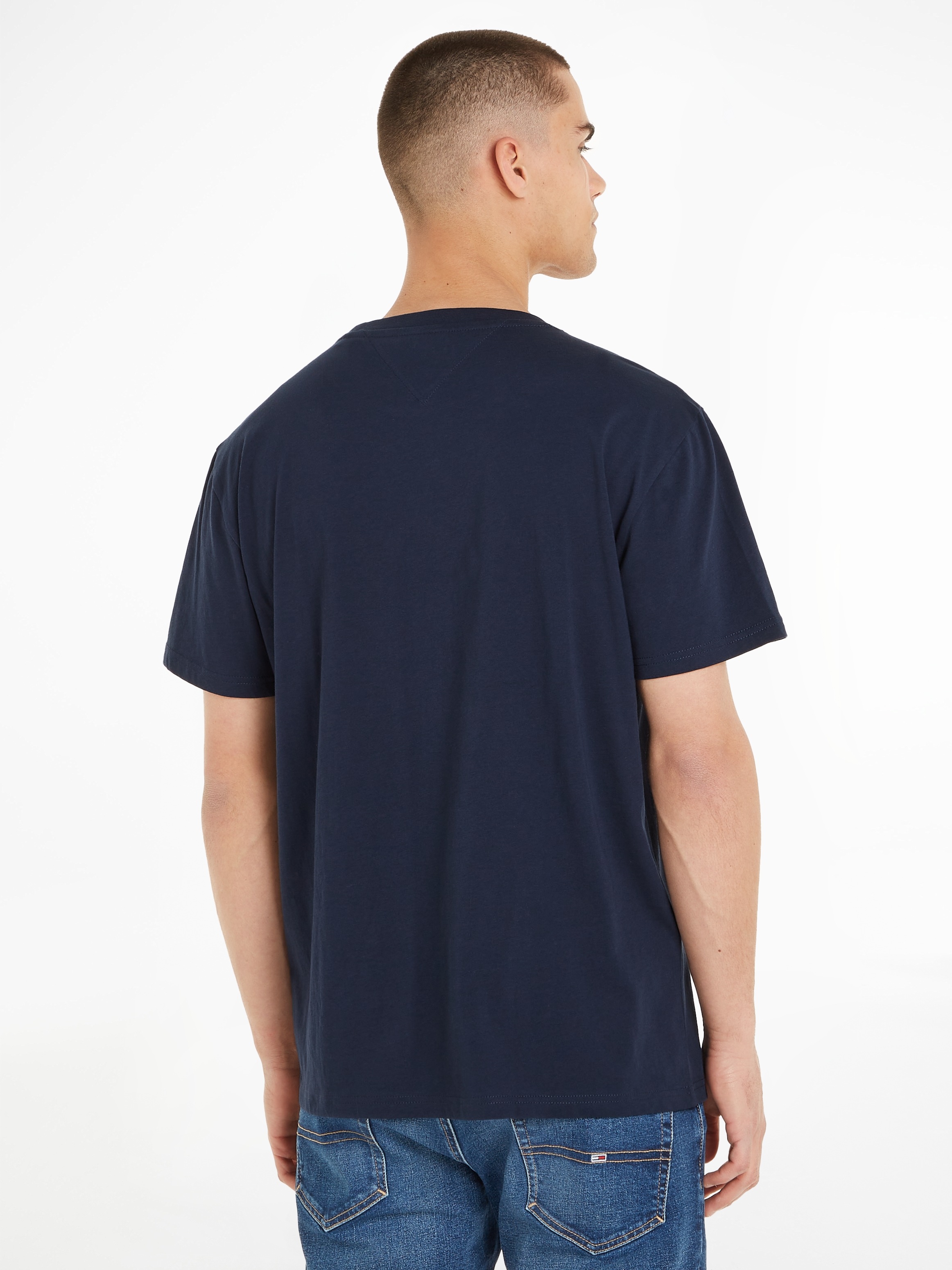 Tommy Jeans T-Shirt »TJM SLIM 2PACK S/S FLAG DNA TEE«, (Packung, 2er), mit grossem Logodruck auf der Brust
