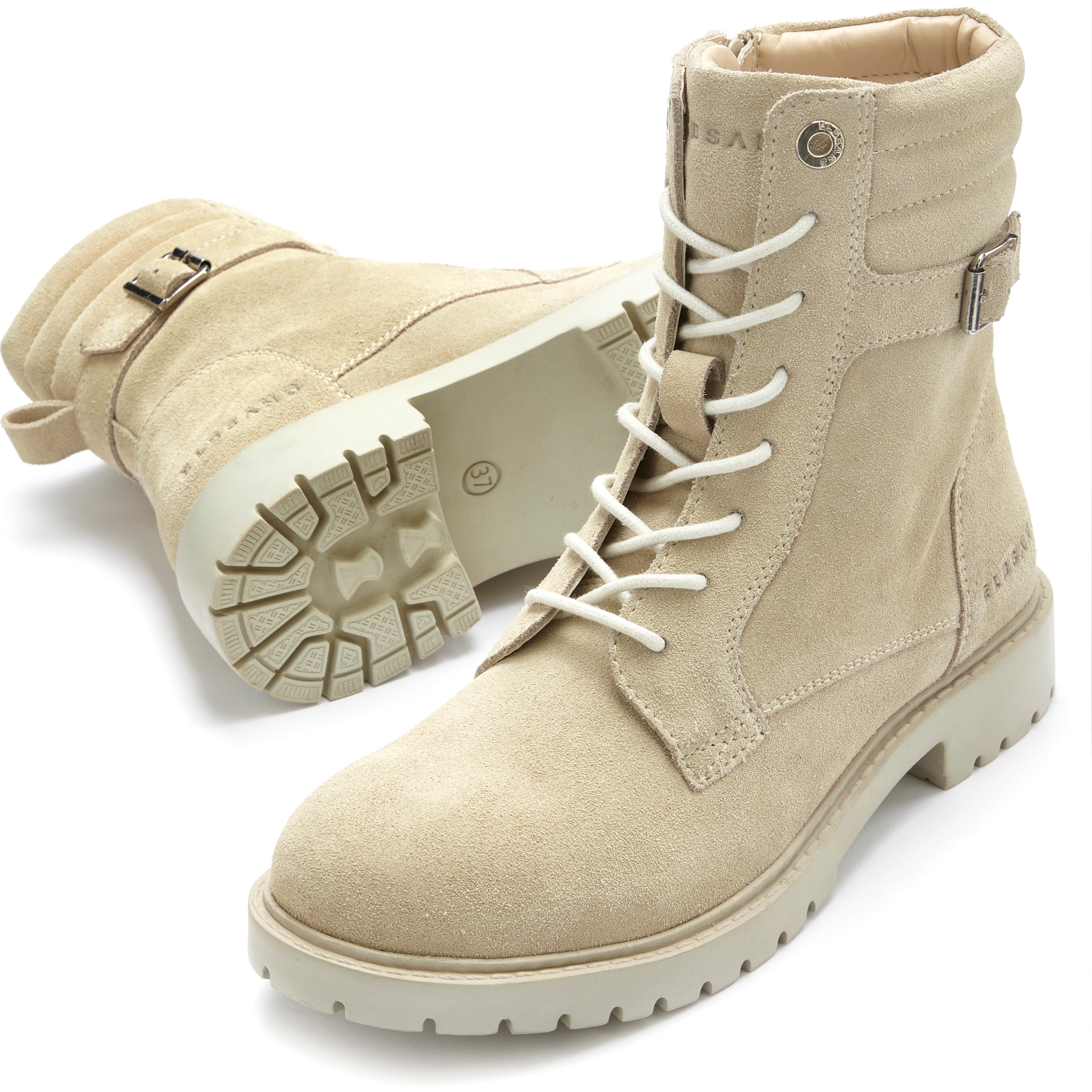 Elbsand Stiefelette, Schnürboots, Reissverschlussstiefel, Biker Boots, Leder
