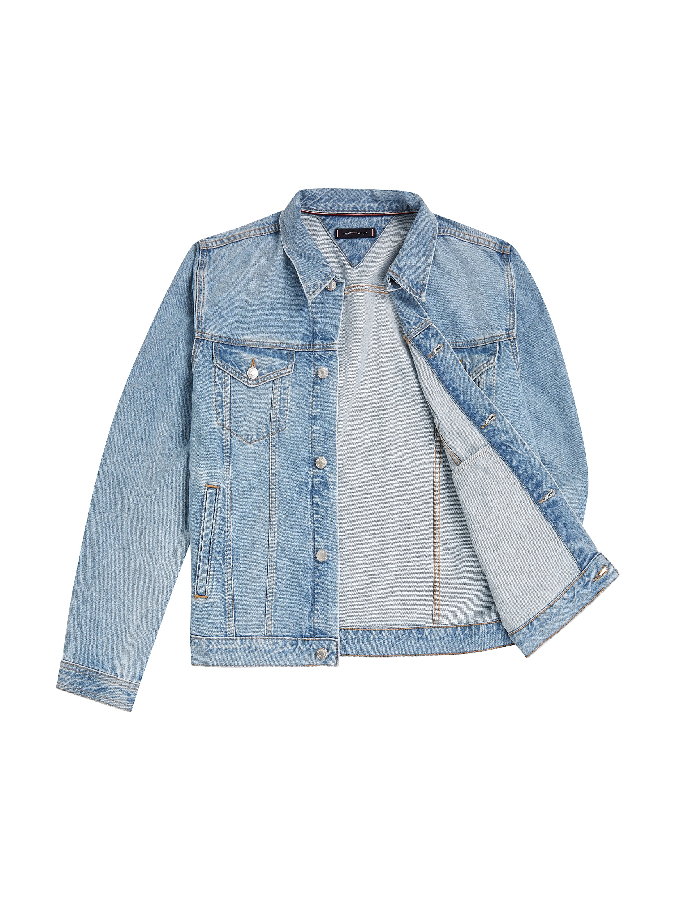 Tommy Hilfiger Jeansjacke »REGULAR TRUCKER JKT RGD JACK IND«, in leicht gewachsener Optik