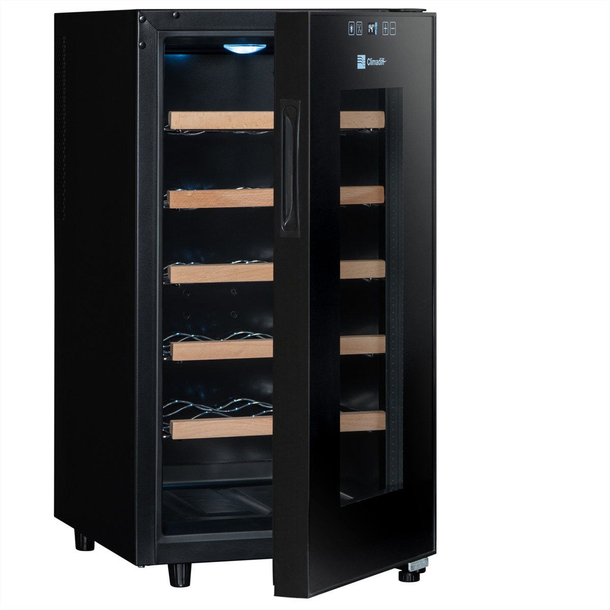 CLIMADIFF Weinkühlschrank »Climadiff Weinkühlschrank CC18F, Freistehend, 1 Zone, 18 Flaschen«