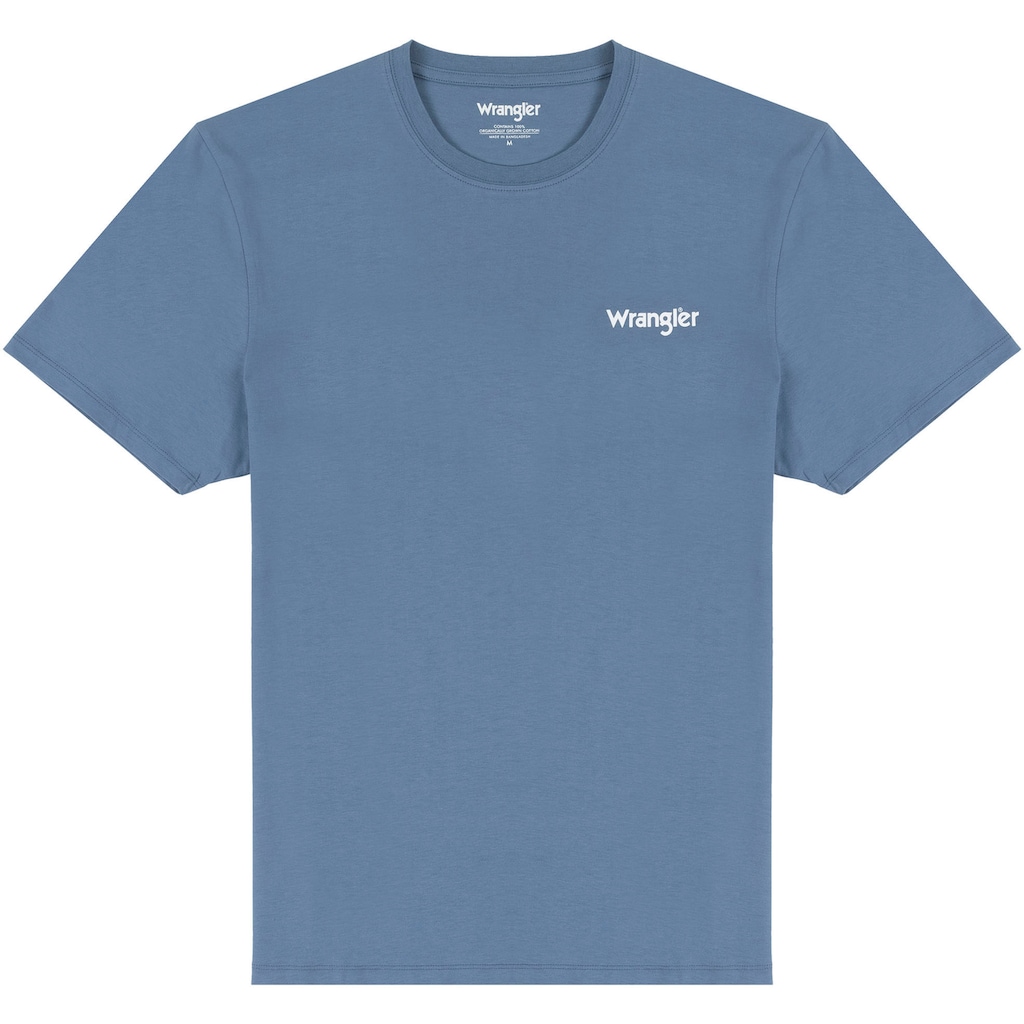 Wrangler T-Shirt »Sign Off«, (Set, 2 tlg., 2er-Pack)