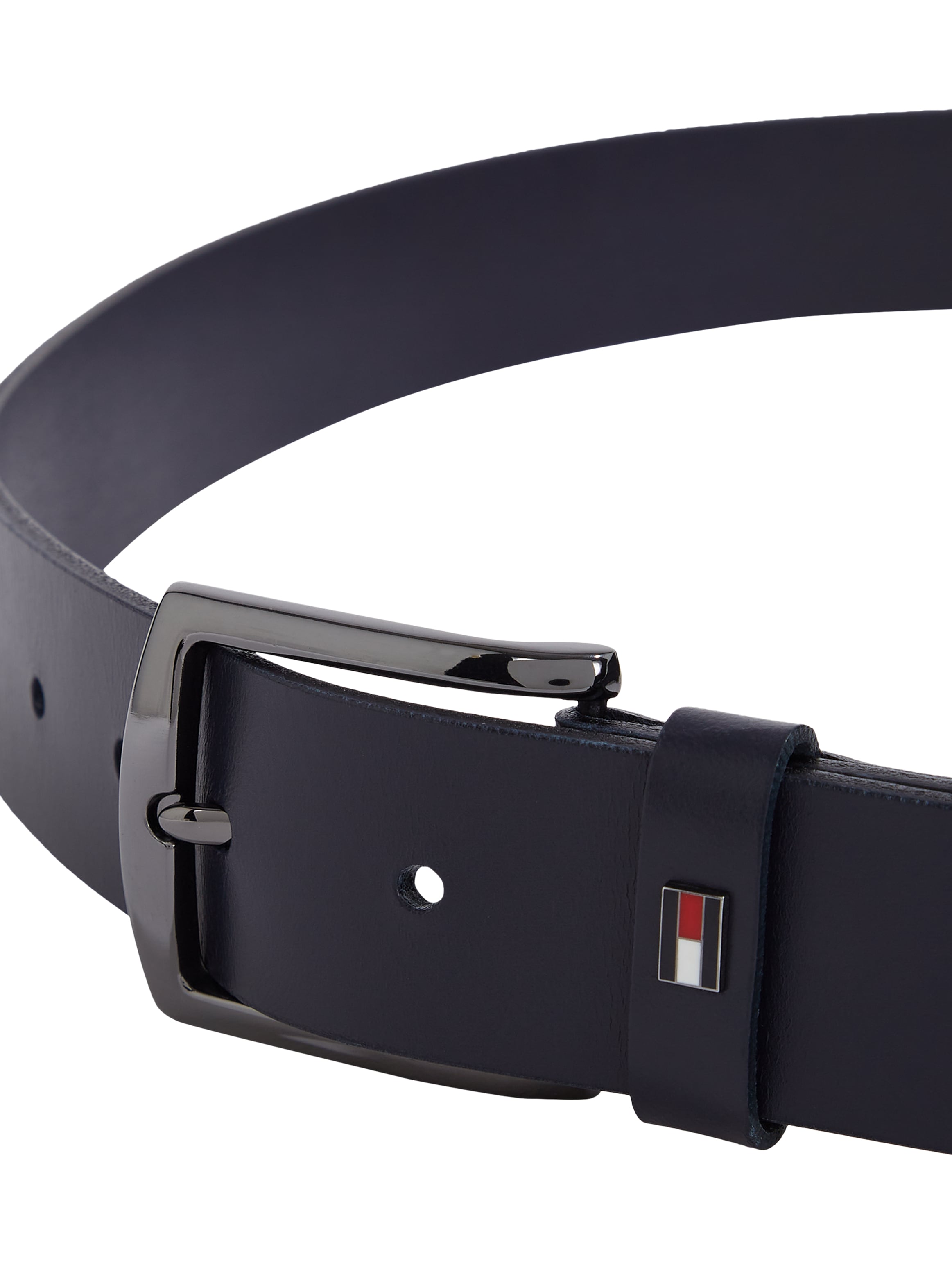 Tommy Hilfiger Ledergürtel »DENTON 3.5 EXT«, Einfachdornschliesse, Metalllogo