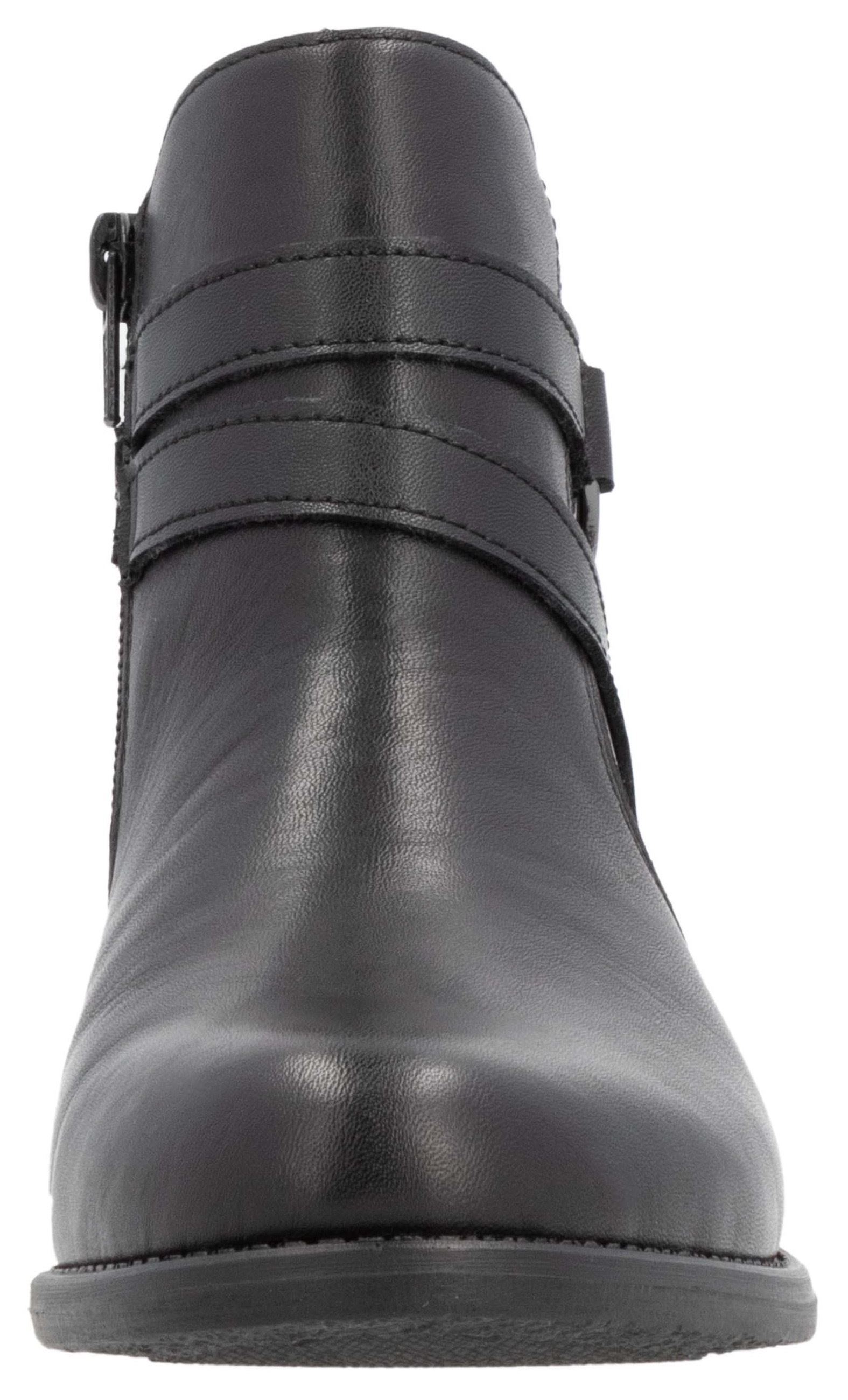 Remonte Stiefelette, Businessschuh, Boots, Flats mit praktischem Innenreissverschluss