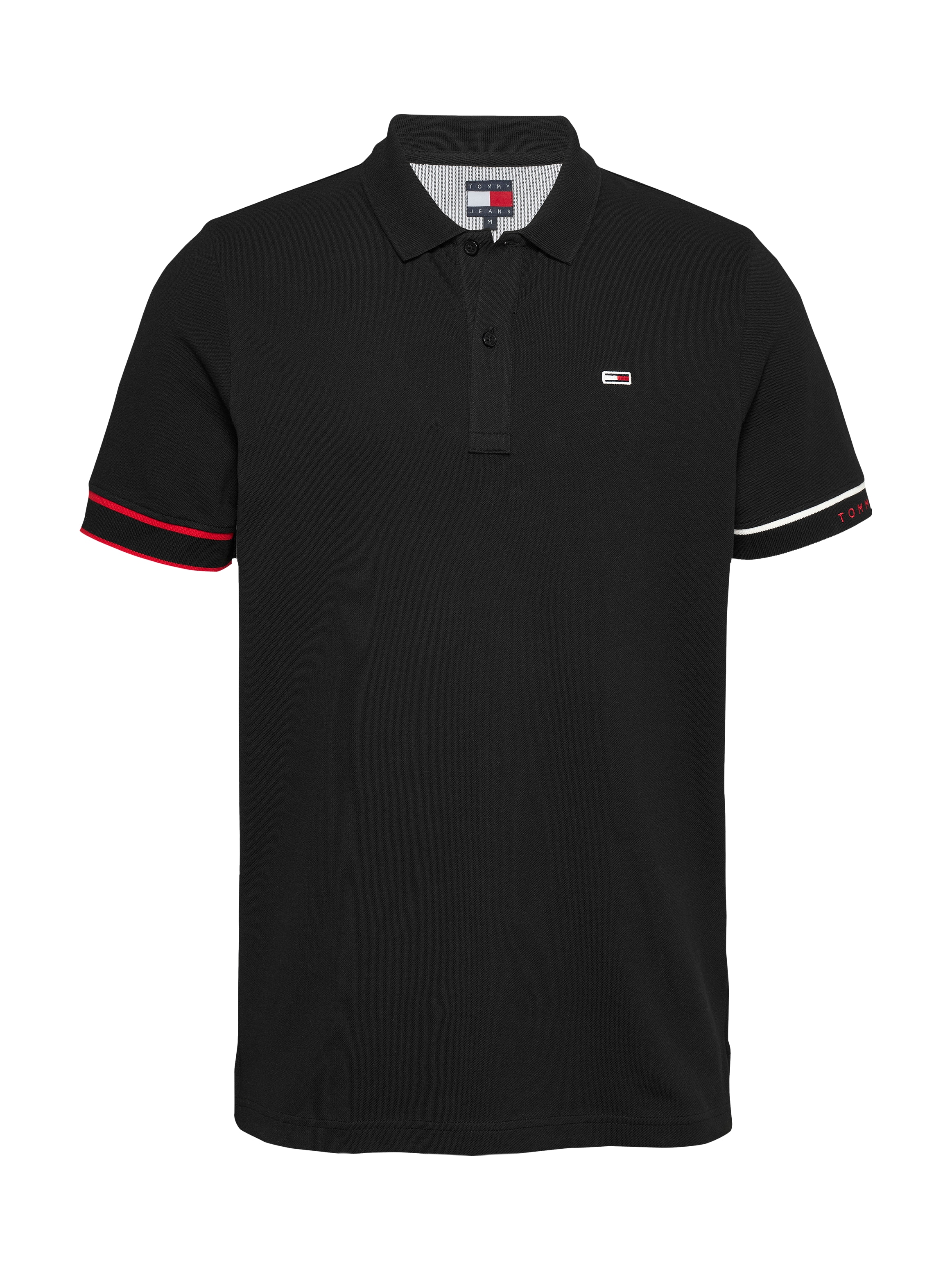 Tommy Jeans Plus Poloshirt »TJM SLIM FLAG CUFF POLO EXT«, Grosse Grössen
