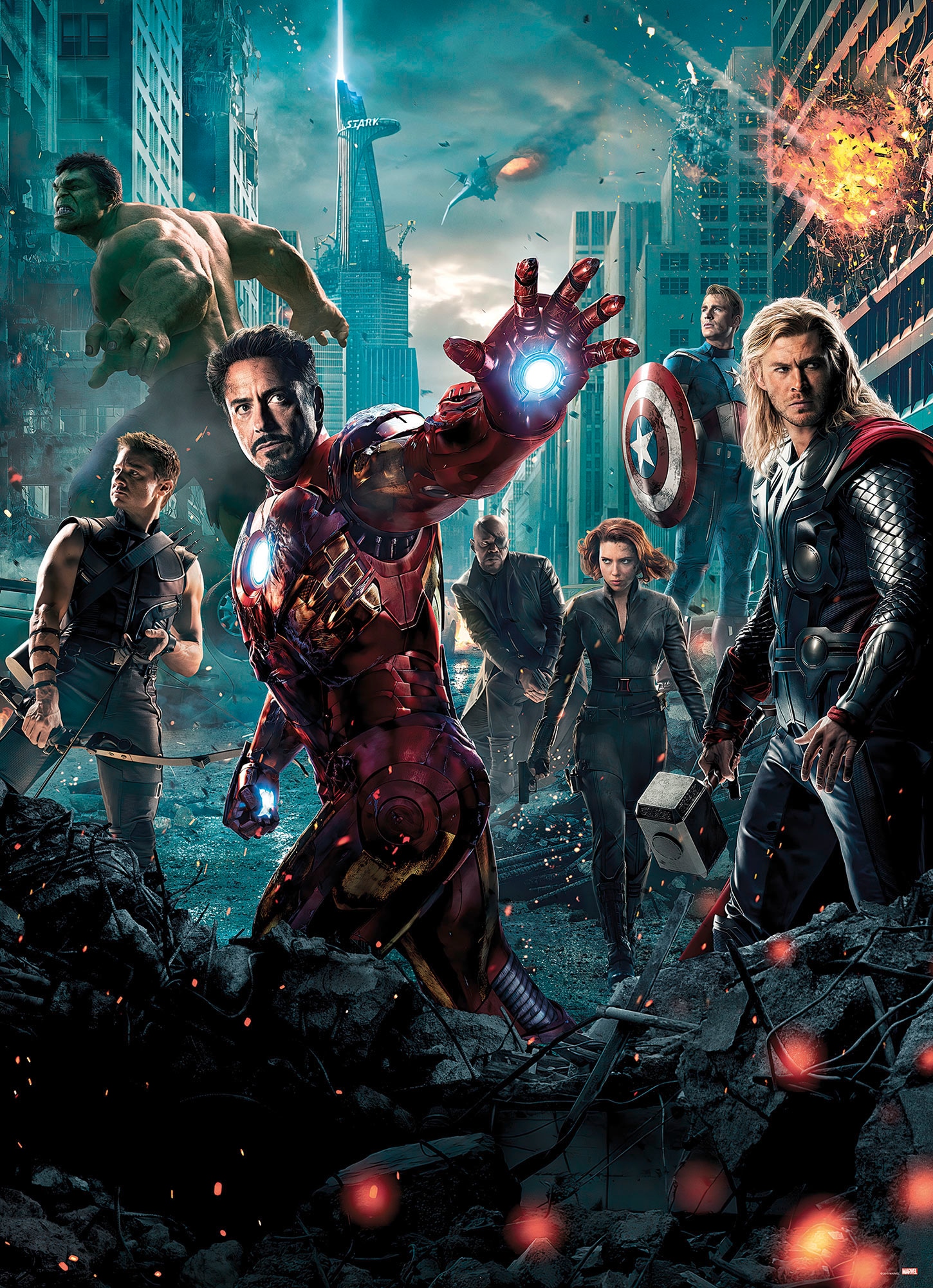 ✵ Komar Fototapete »Avengers Movie Poster«, 184x254 cm (Breite x Höhe),  inklusive Kleister günstig entdecken | Jelmoli-Versand