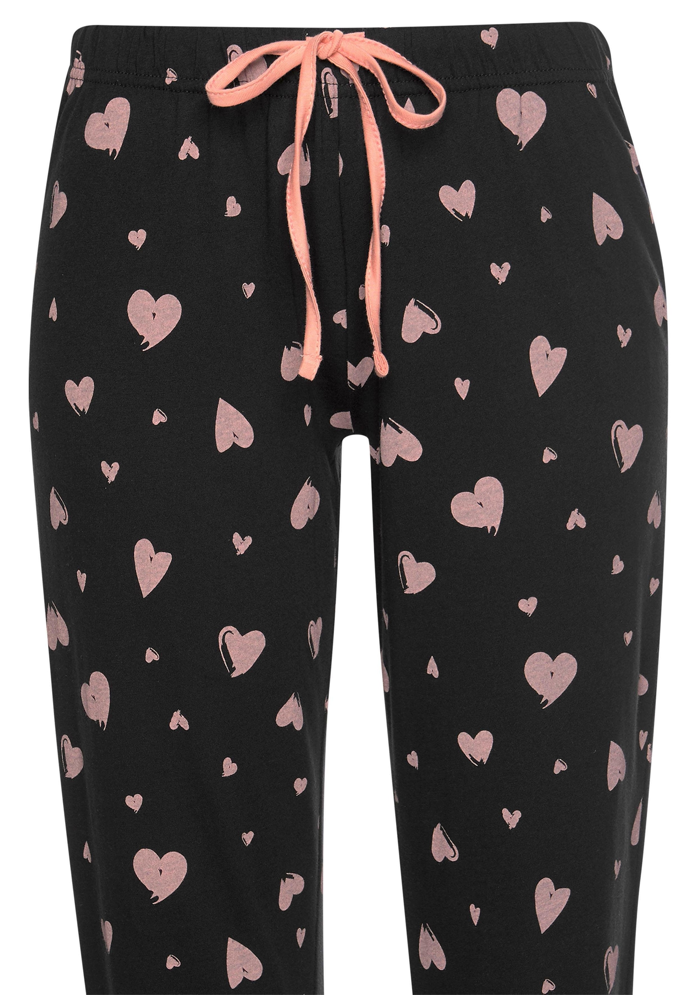 Vivance Dreams Pyjama, (2 tlg., 1 Stück), mit Herzmuster online bestellen  bei Jelmoli-Versand Schweiz