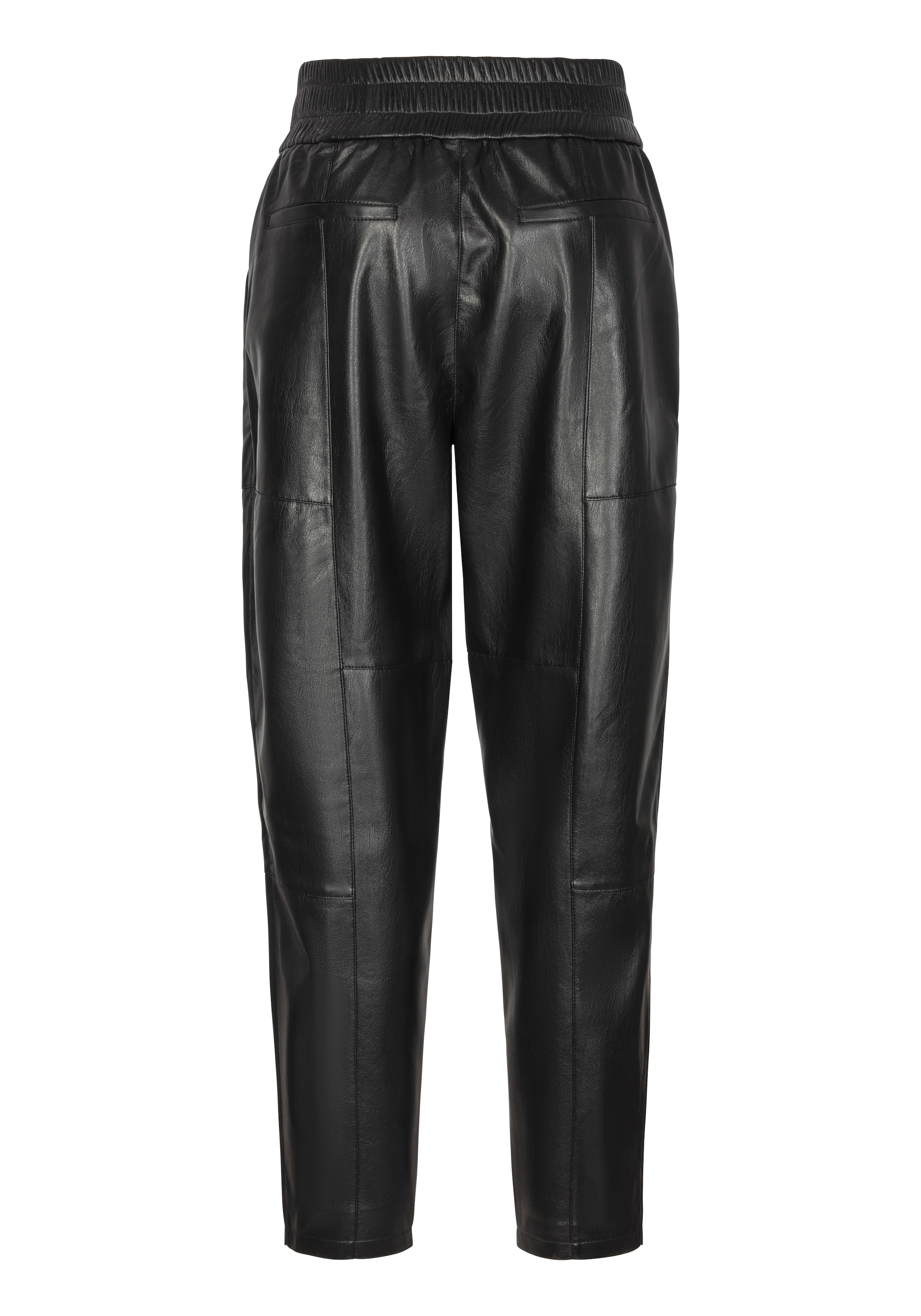 BOSS ORANGE Lederimitathose »Taiya2 Premium Damenmode«, mit elastischem Taillenbund