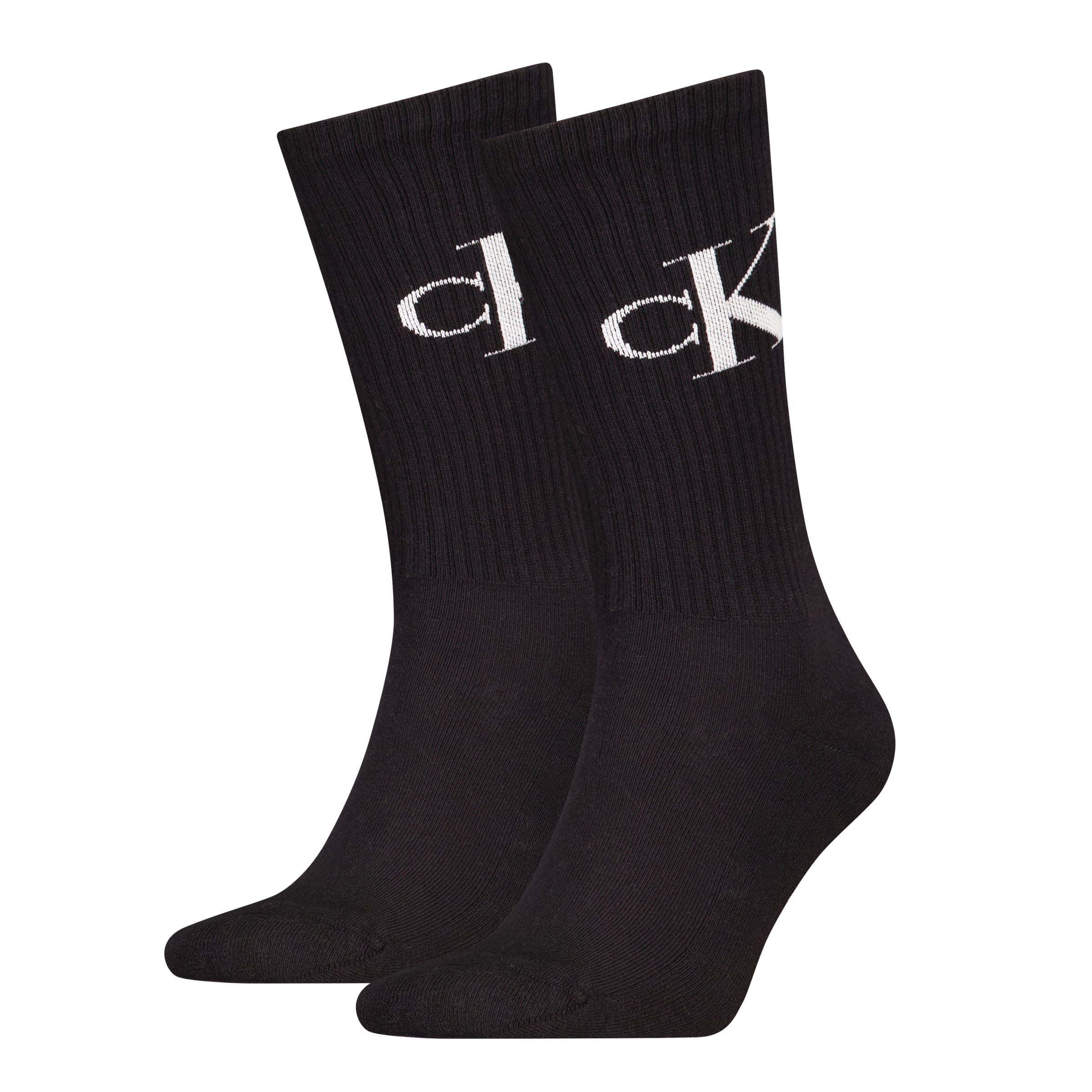 Calvin Klein Jeans Tennissocken »CKJ MEN SOCK MONOGRAM« 2 Paar, 2 Paar tlg. mit verstärkter Ferse, komfortable Frotteesohle