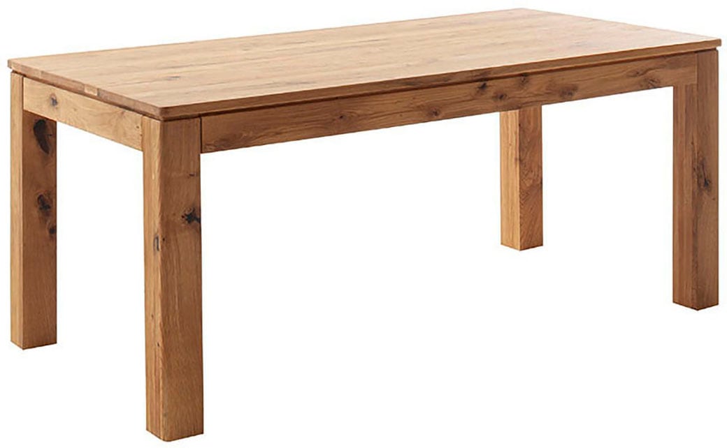 MCA furniture Esstisch »ETNA 4-Fuss Tisch«, (Einzelstück), Massivholz,durchgehende Lamelle,Stollenfuss 10x10cm,Tischplatte 2,5cm