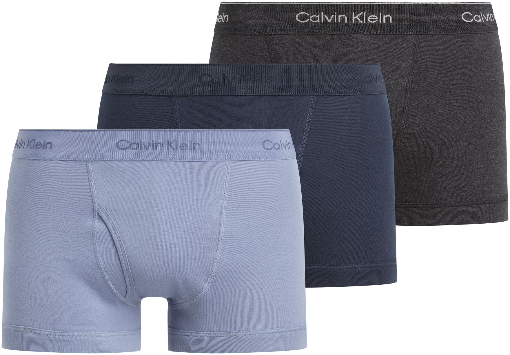 Calvin Klein Underwear Trunk »TRUNK 3PK« Packung, 3er-Pack, mit Logo-Elastikbund