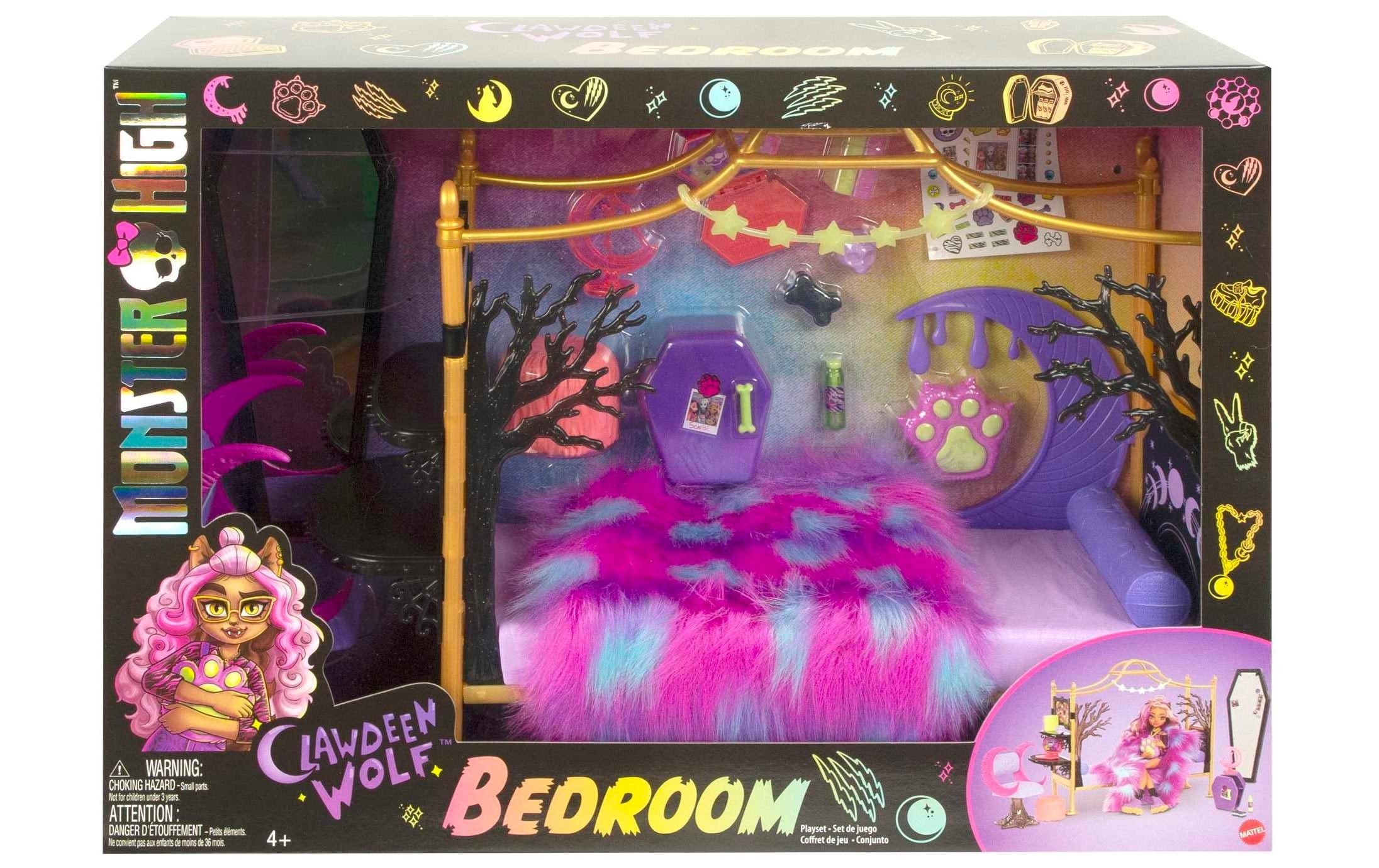 MonsterHigh™ Puppenhausmöbel »Monster High Clawdeen Wolfs Schlafzimmer«