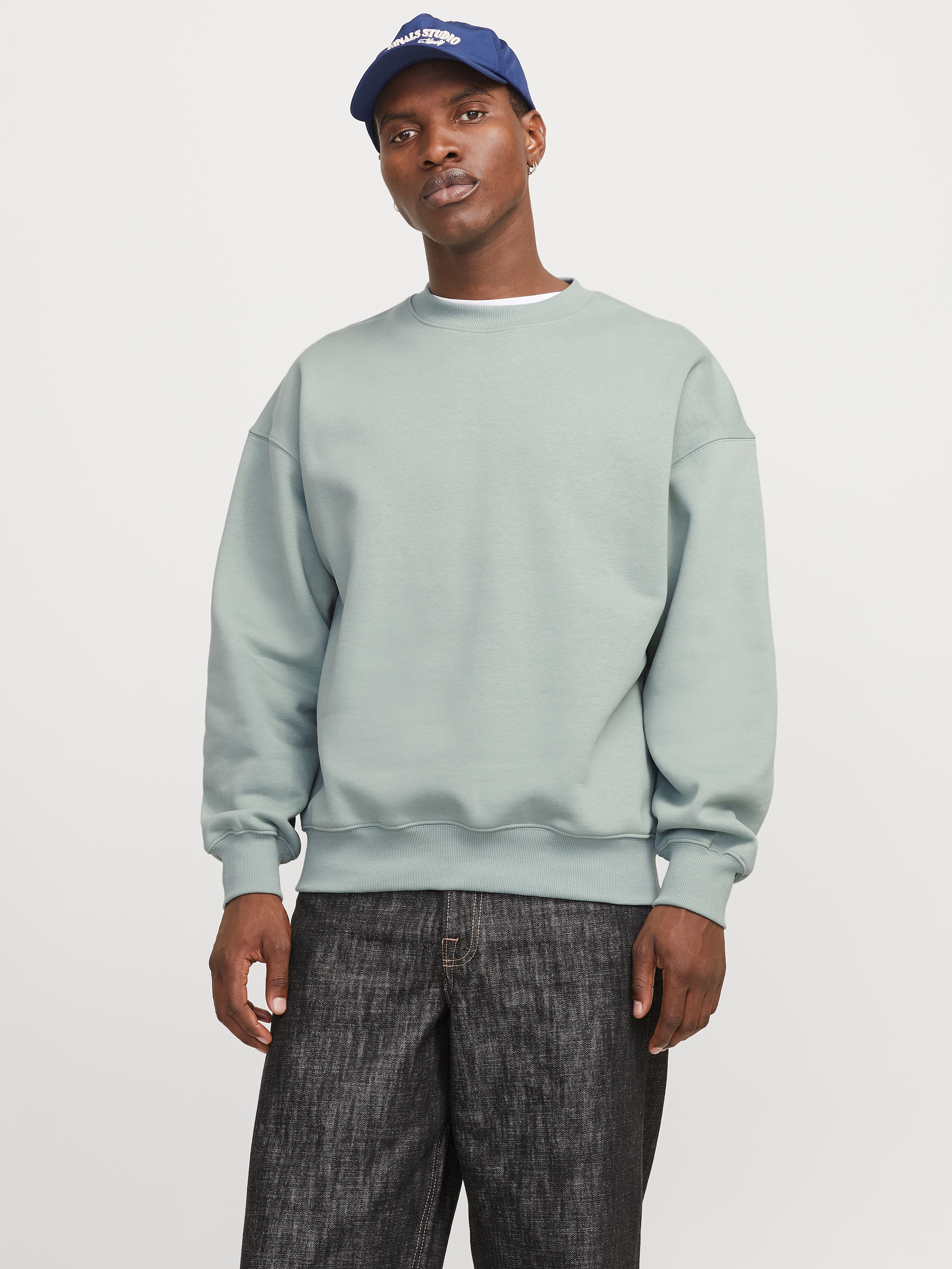 Jack & Jones Sweatshirt »JJEURBAN EDGE SWEAT CREW NECK NOOS«, mit Rippbündchen