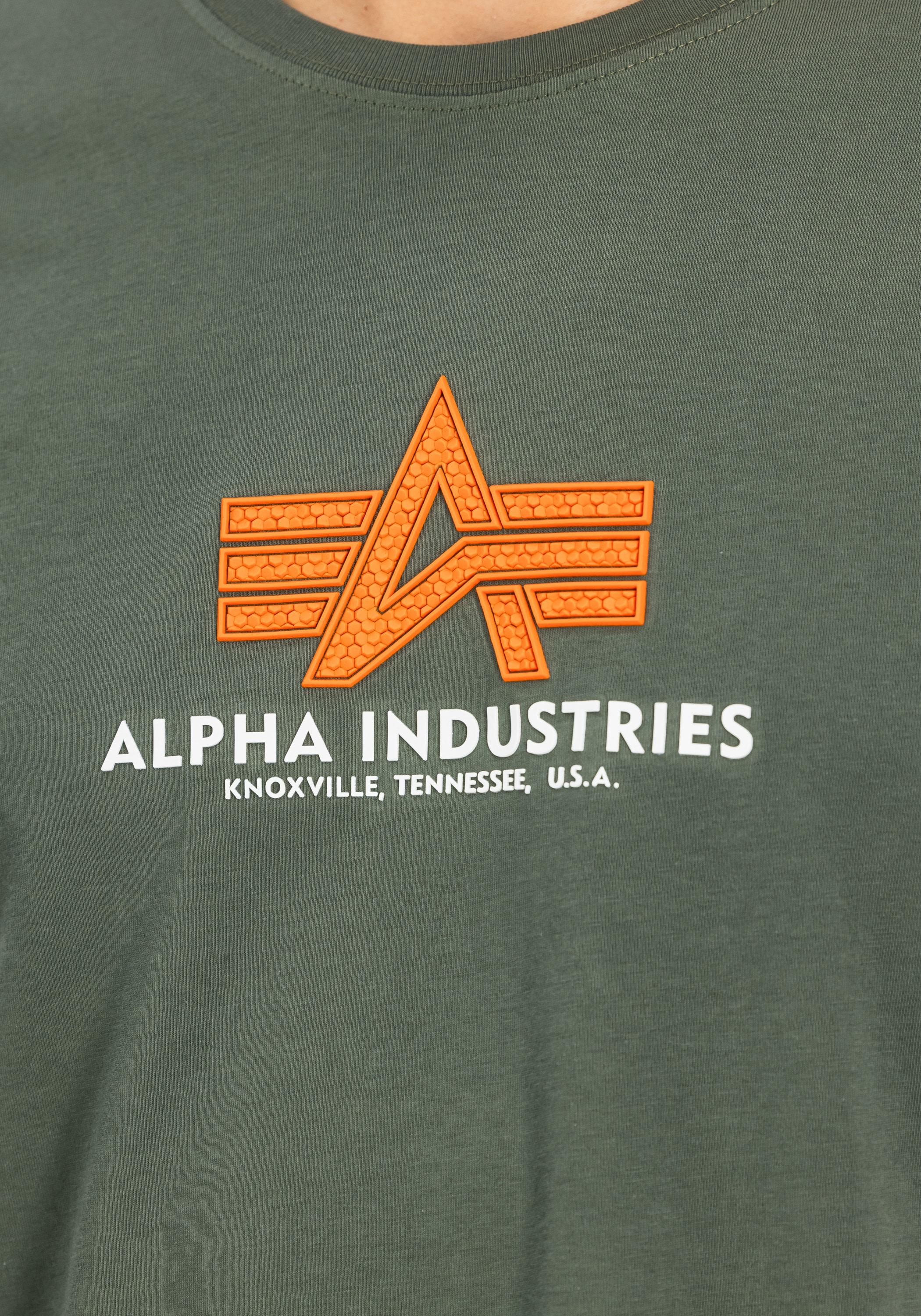 Alpha Industries T-Shirt »Alpha Industries Men - T-Shirts Basic T-Shirt BL Rubber«