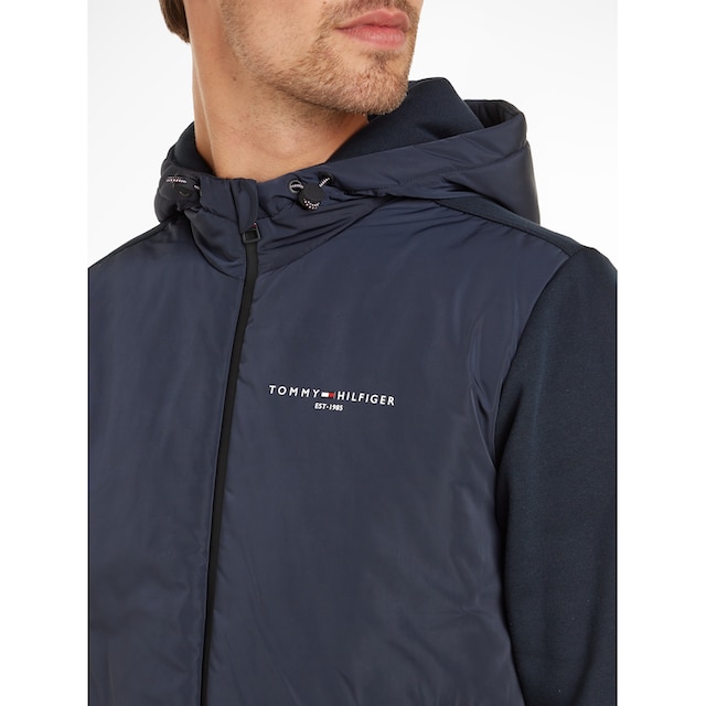 Tommy Hilfiger Kapuzensweatshirt »MIX MEDIA HOODED ZIP THRU«, mit kleinem  Logodruck online kaufen | Jelmoli-Versand