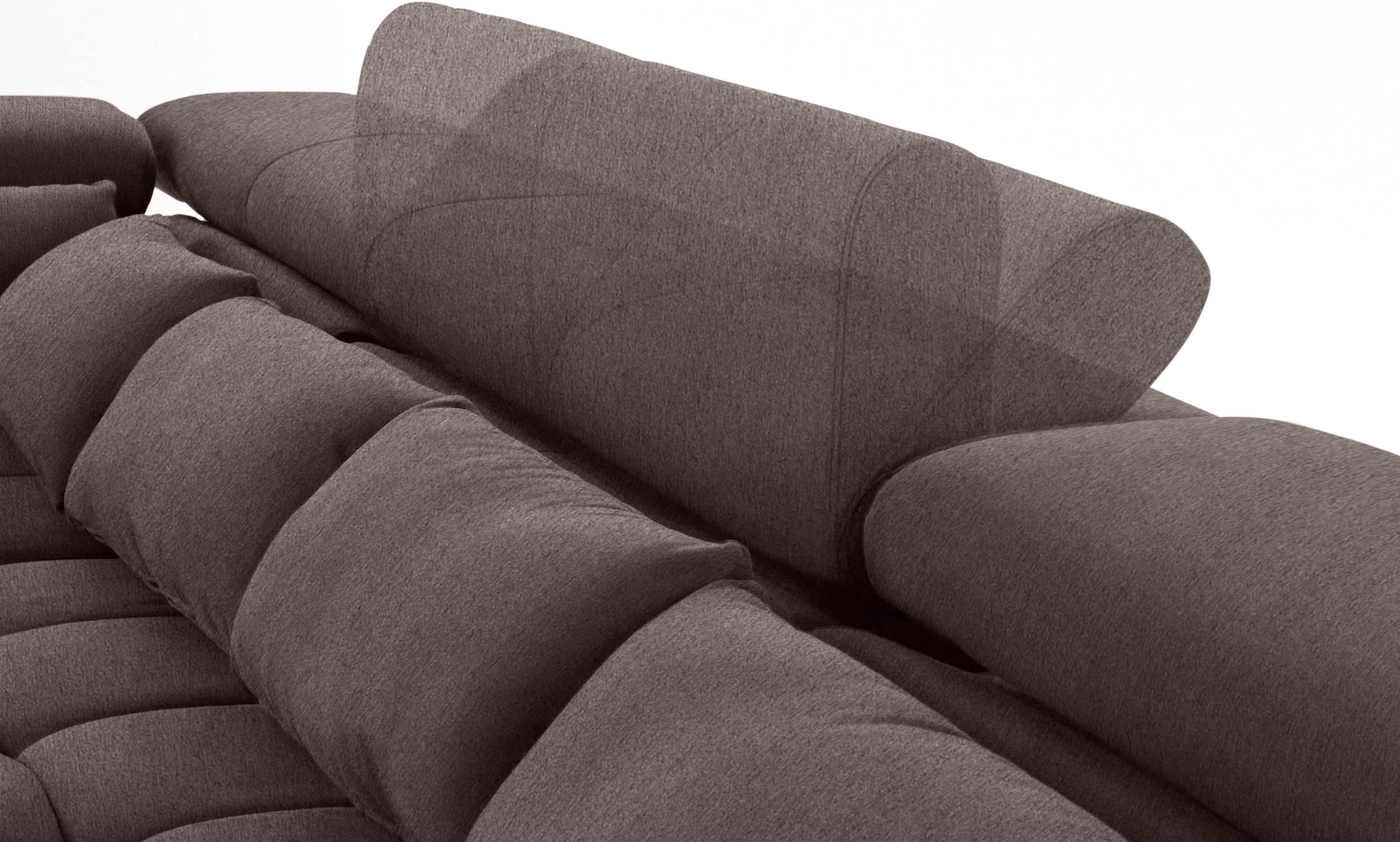 COTTA Wohnlandschaft »Orion U-Form«, mit Kopfteilverstellung & 6 Nierenkissen