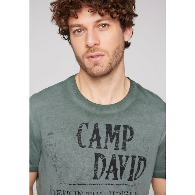 kaufen Seitenschlitzen mit Jelmoli-Versand CAMP | online DAVID T-Shirt,